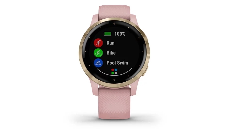Buy Garmin Vivoactive 4S Smart Watch - Light Gold with Dust Rose Band |  Harvey Norman AU