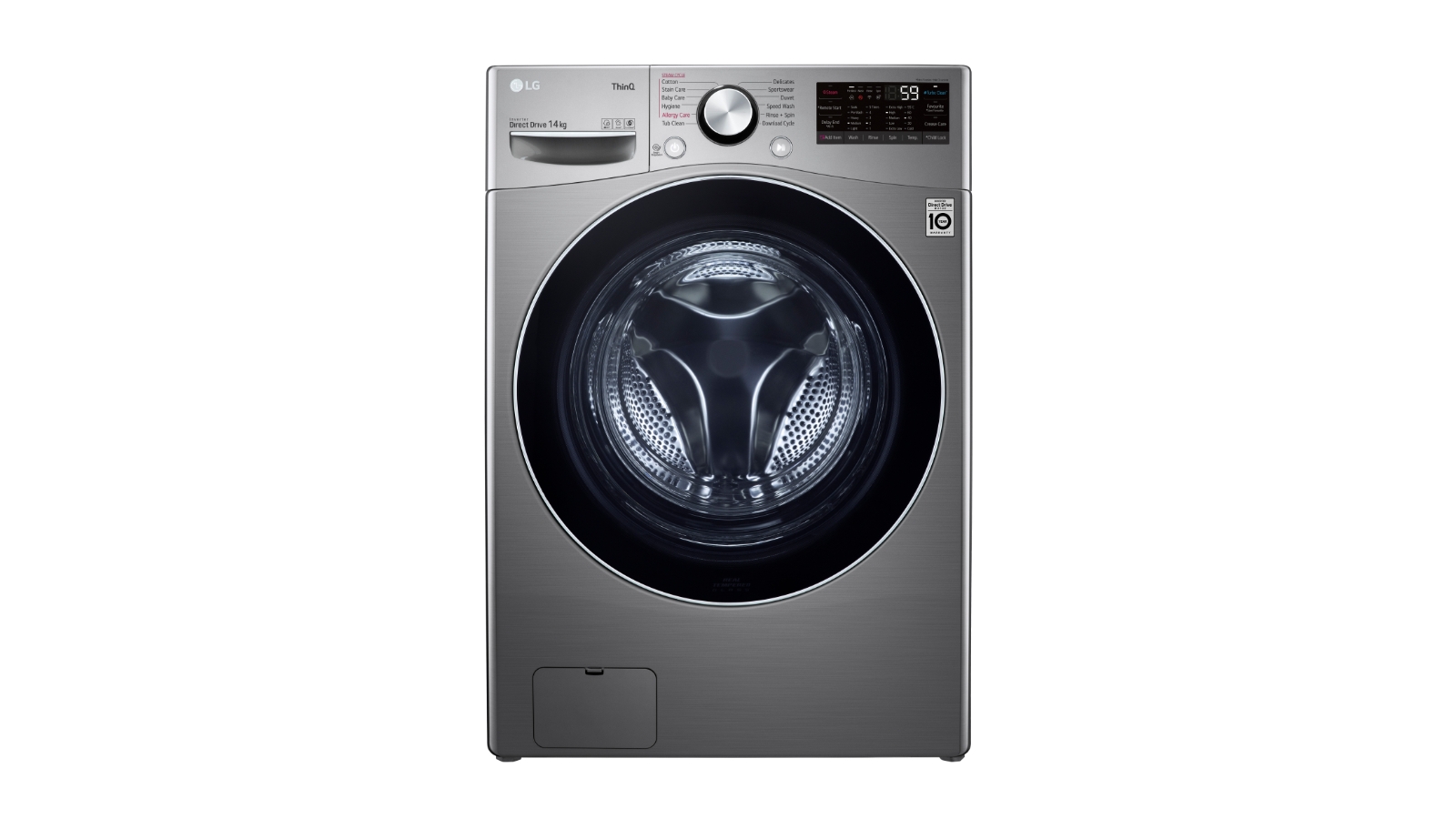 Buy Lg Series Xl 14kg Front Load Washing Machine Silver Harvey Norman Au