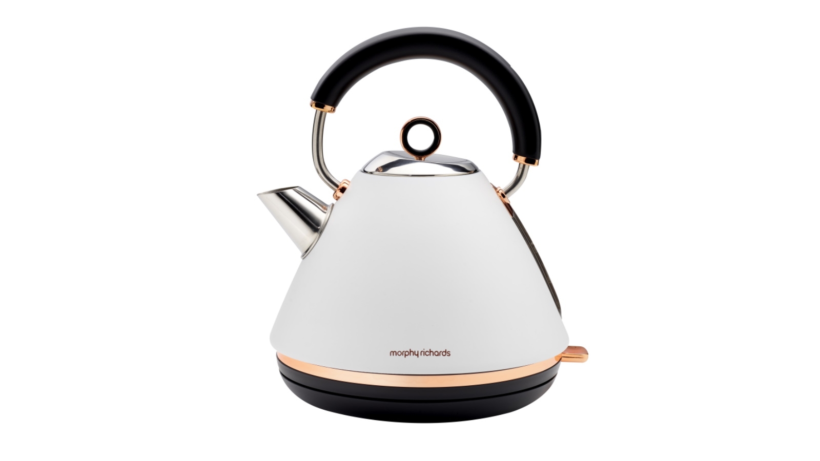 morphy richards white rose gold kettle