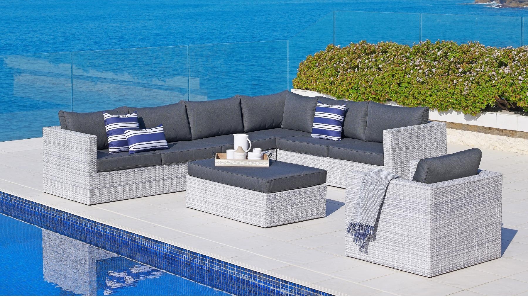 Buy Argos 4 Piece Outdoor Corner Modular Lounge Setting Harvey Norman Au