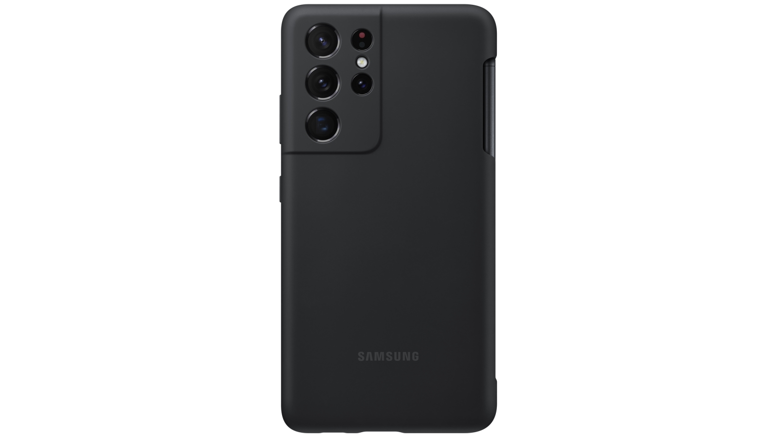 samsung galaxy s21 ultra silicone cover with s pen black