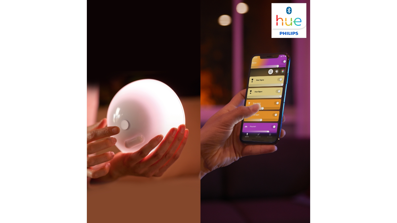 philips hue go white and colour ambiance