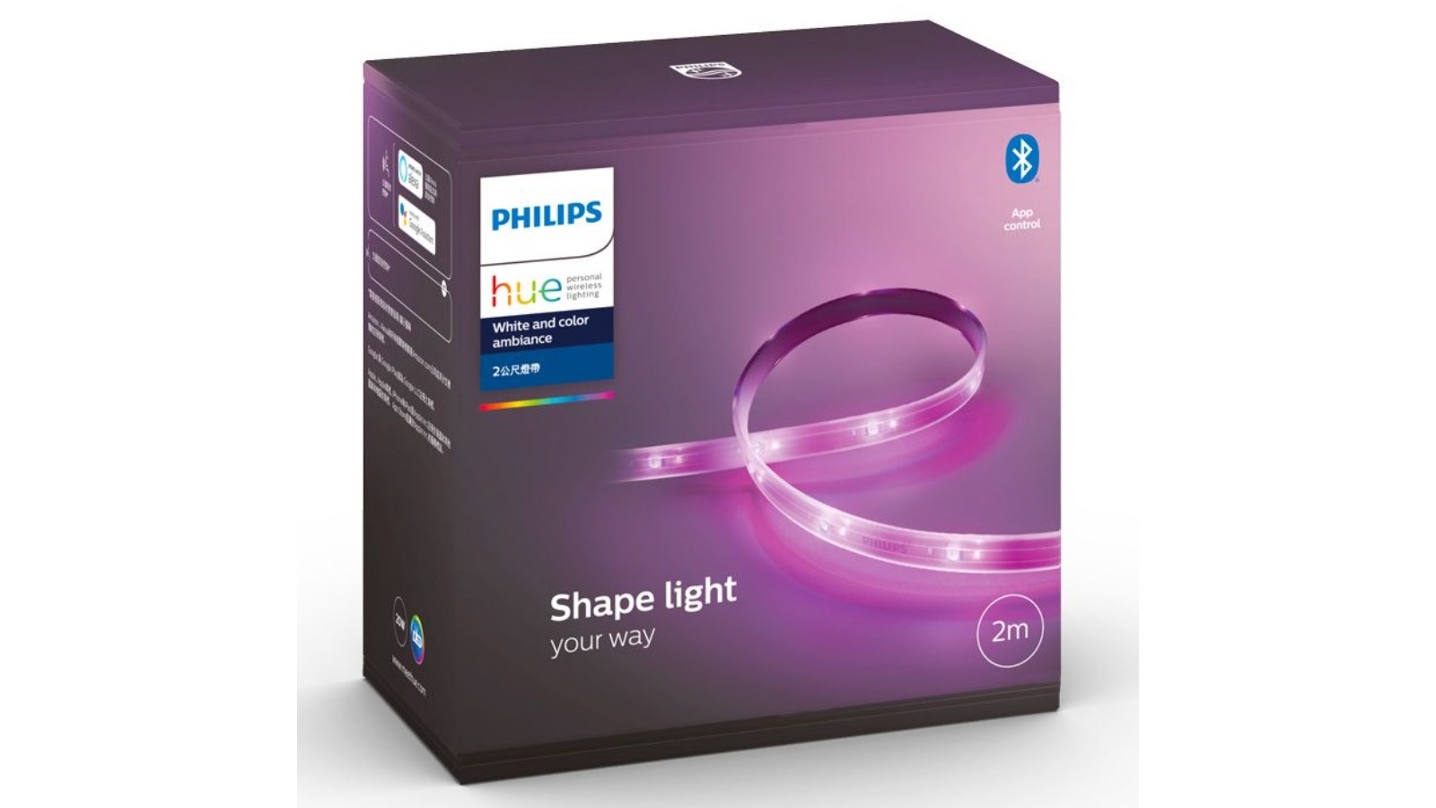 Philips Hue Personal Wireless Lighting 2 m Lightstrip Plus LED Kit Hue Personal Wireless Lighting 1 m Lightstrip Plus LED Extension Kit 