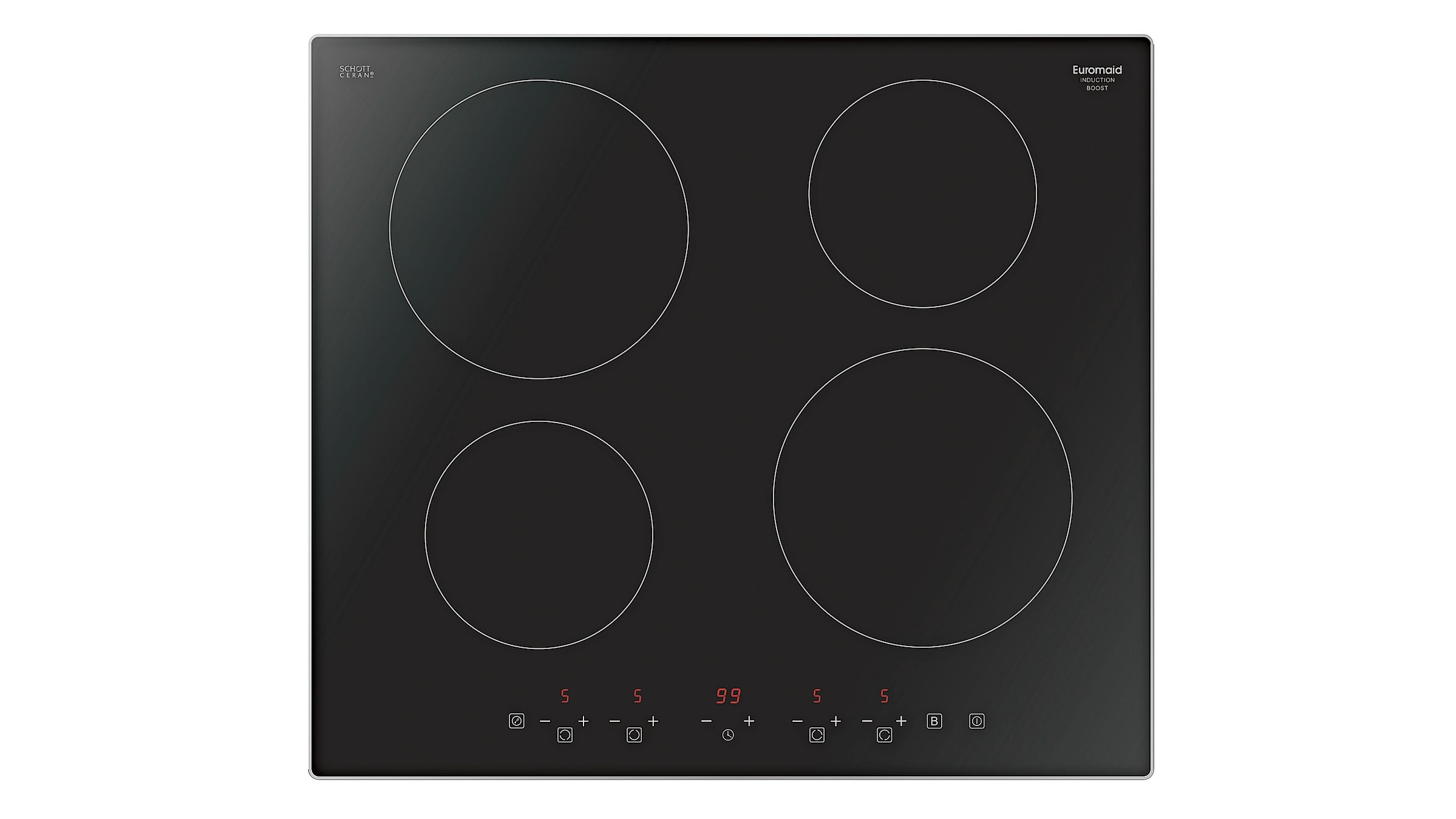 Buy Euromaid 600mm 4 Burner Induction Cooktop Harvey Norman Au