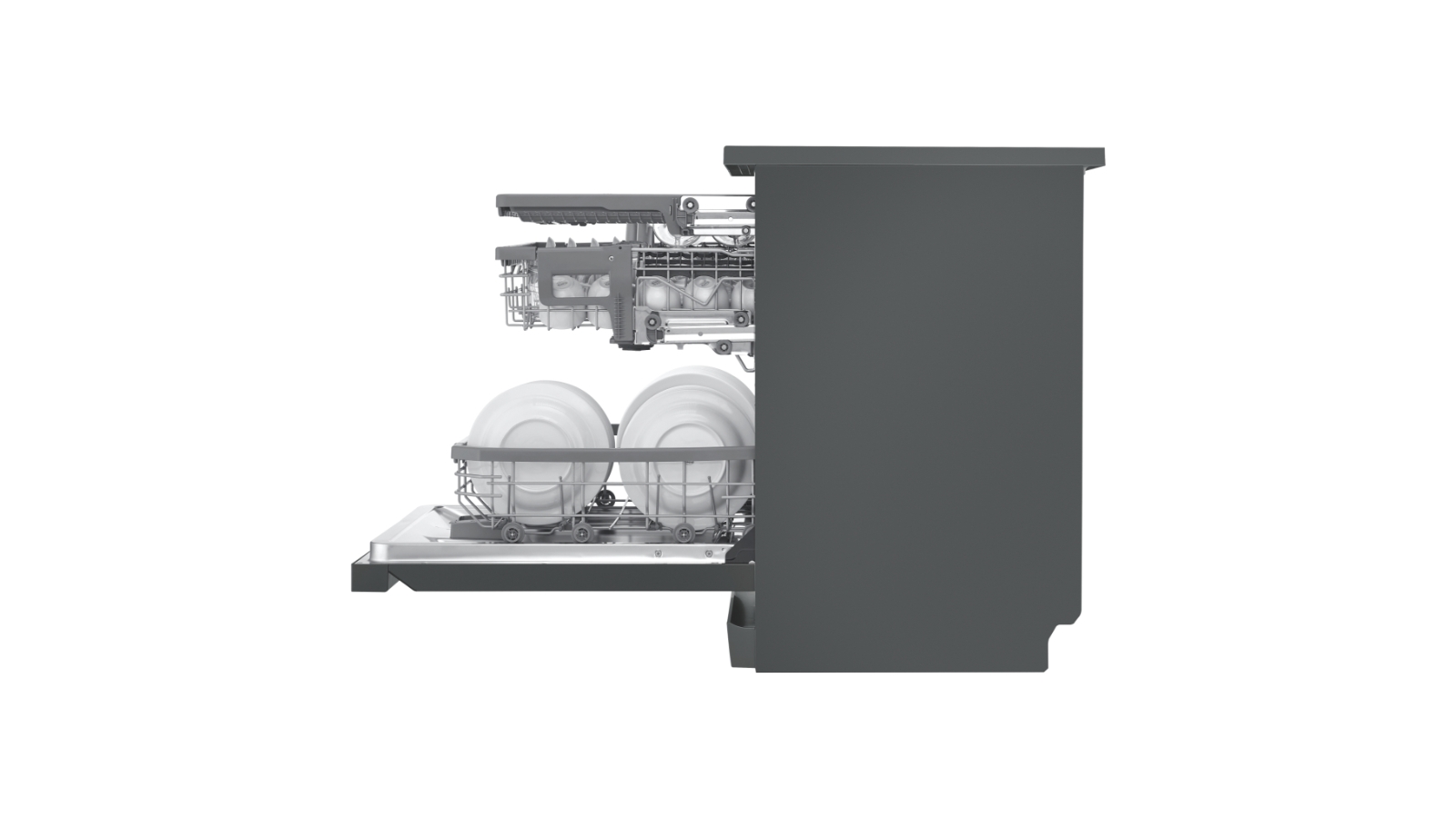 lg quadwash matte black stainless steel dishwasher xd3a15mb