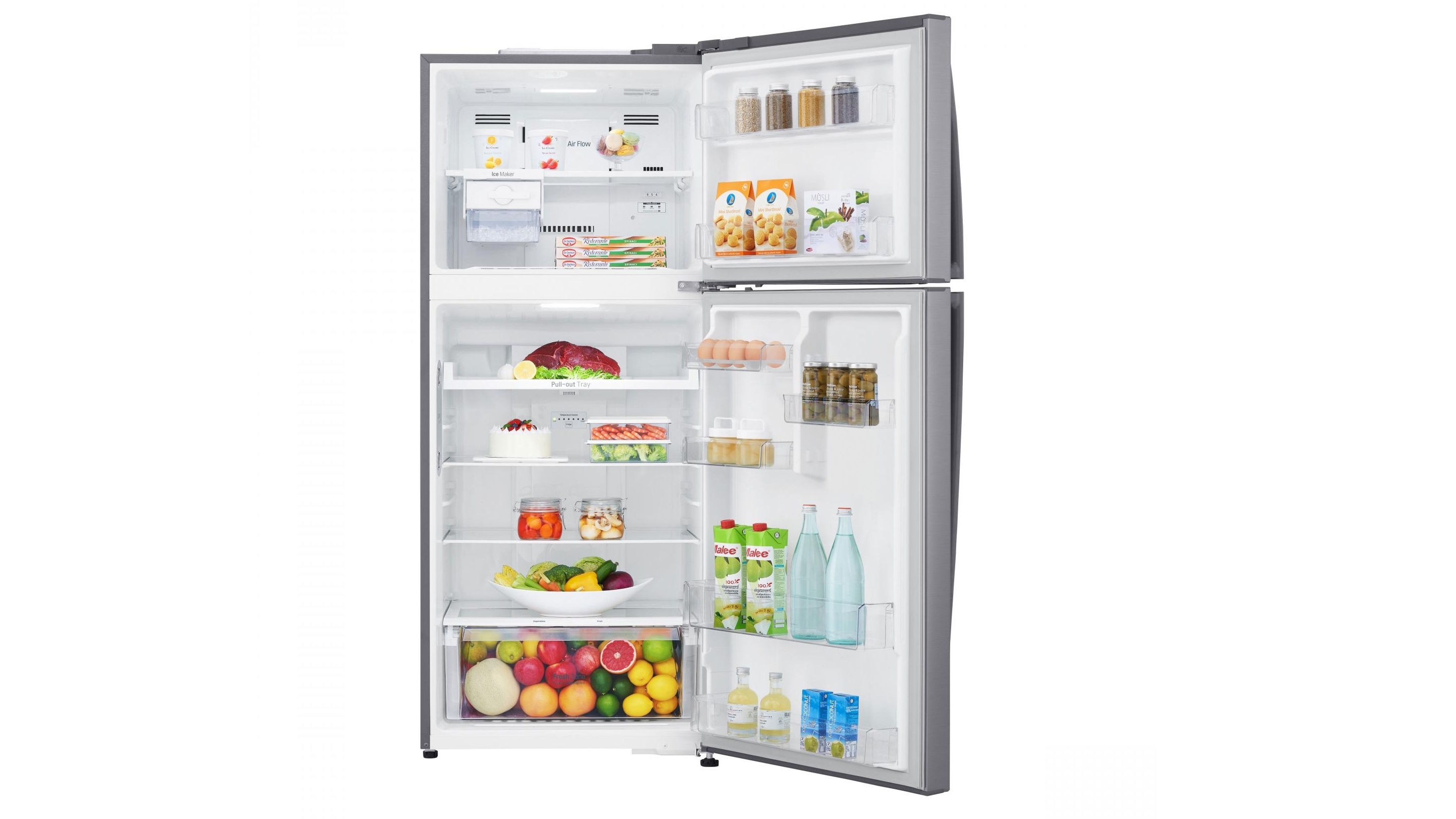 Buy Lg 441l Right Hinge Top Mount Fridge With Door Cooling Technology Harvey Norman Au