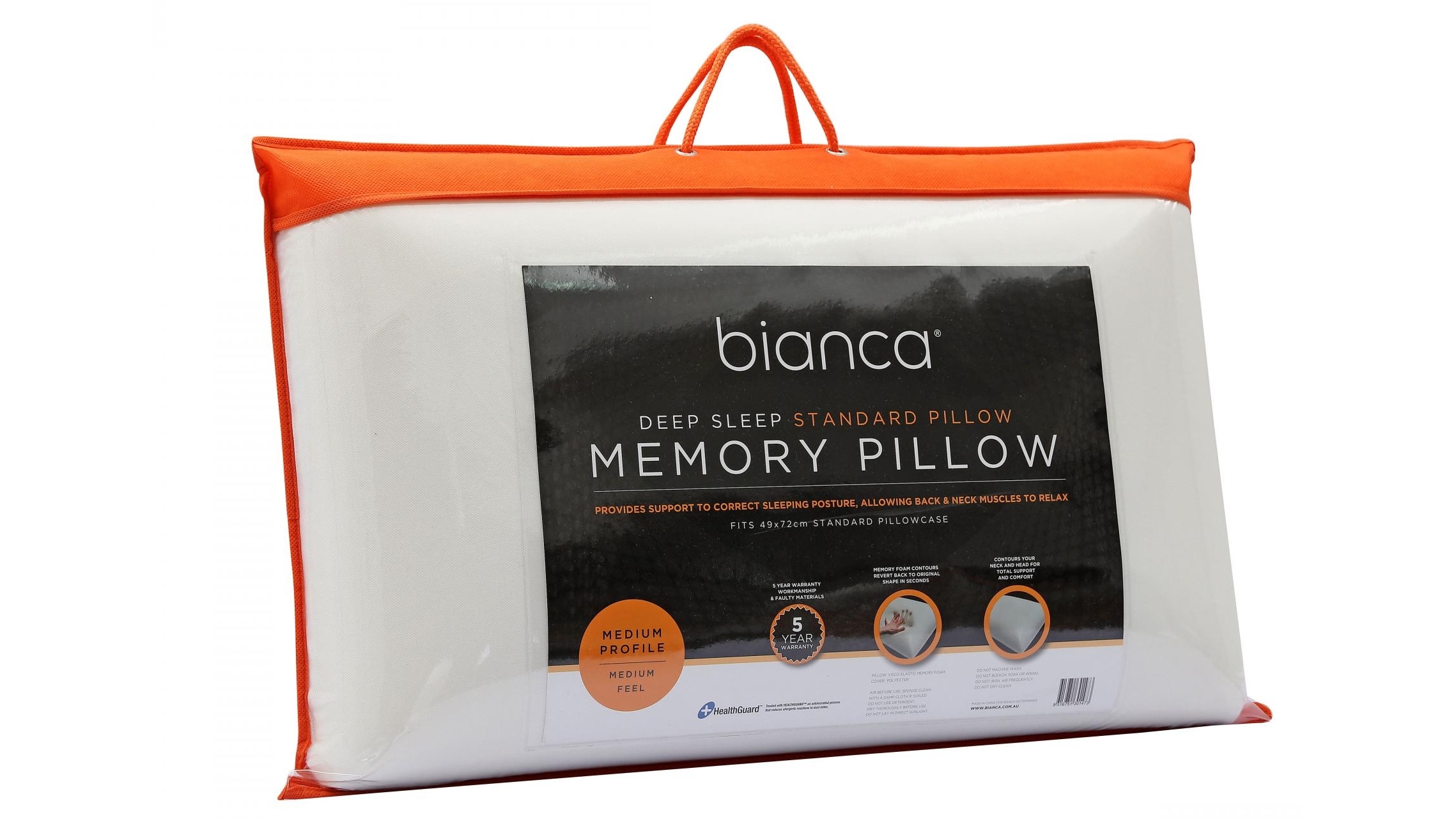 Buy Bianca Memory Foam Standard Pillow 