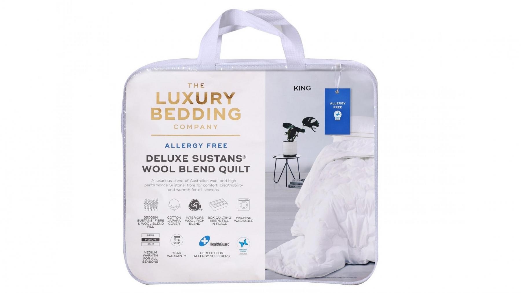 Buy The Luxury Bedding Company Deluxe Sustans Wool Quilt Harvey