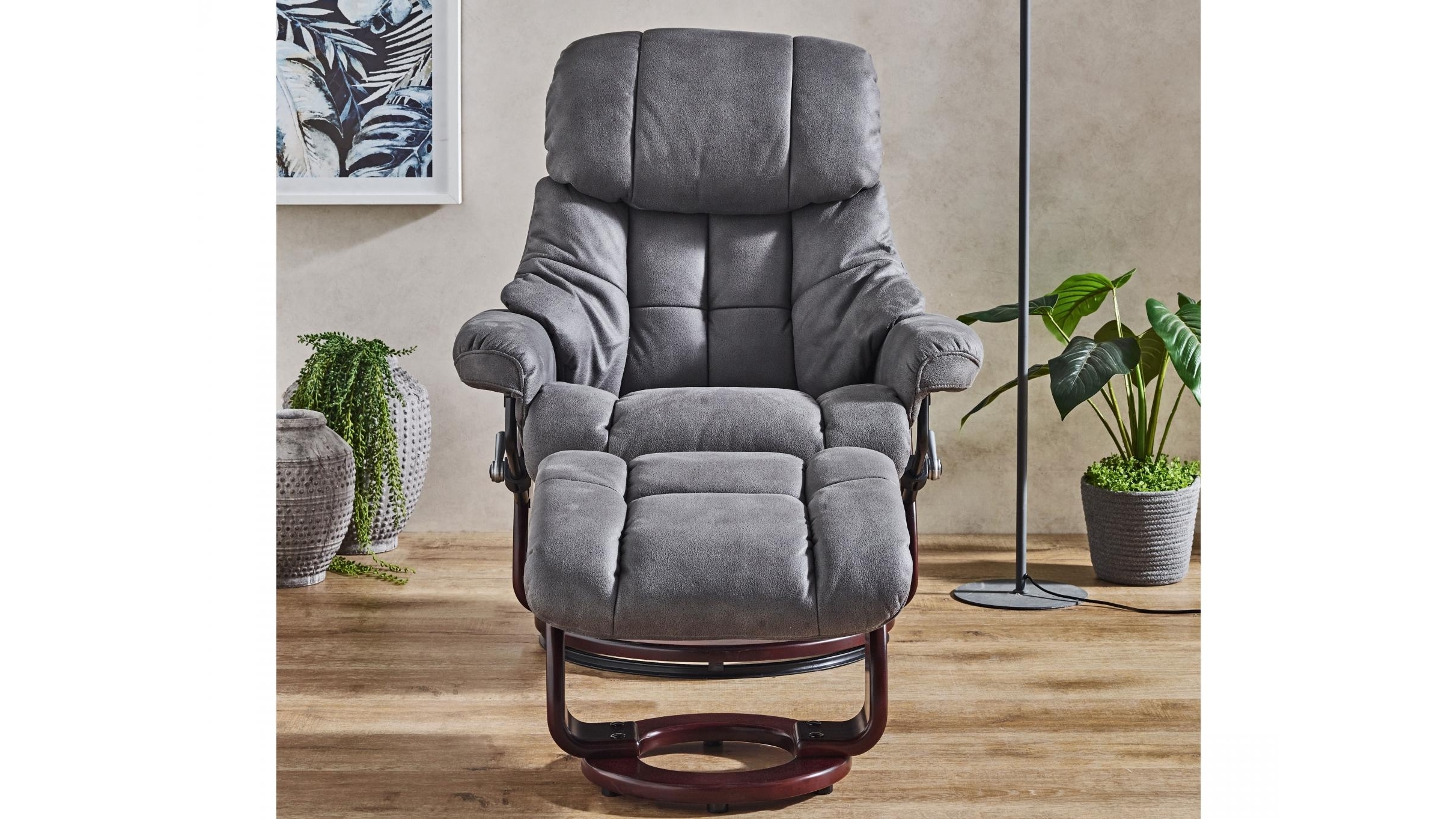 stylo recliner and footstool