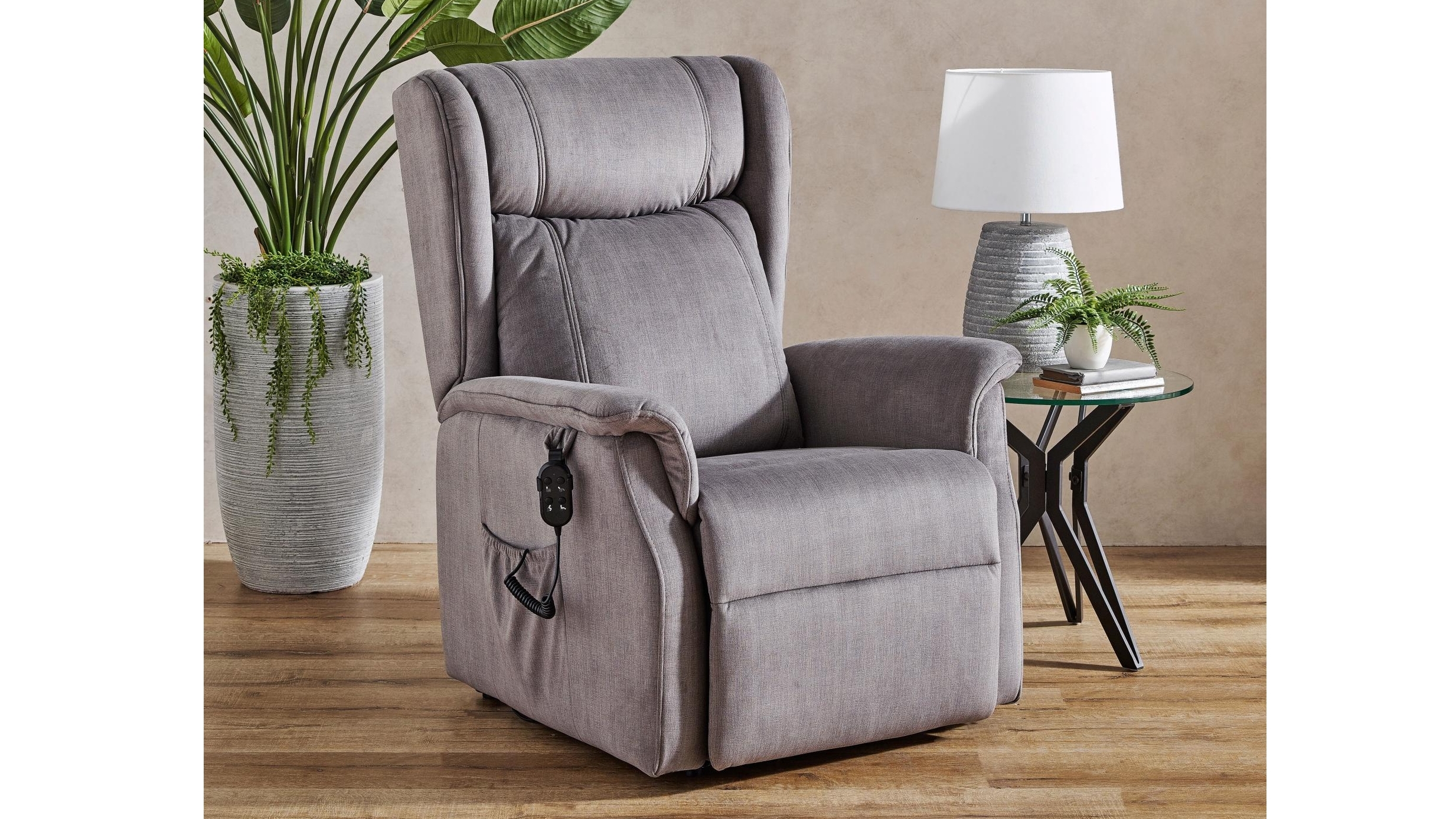 fabric power lift recliner