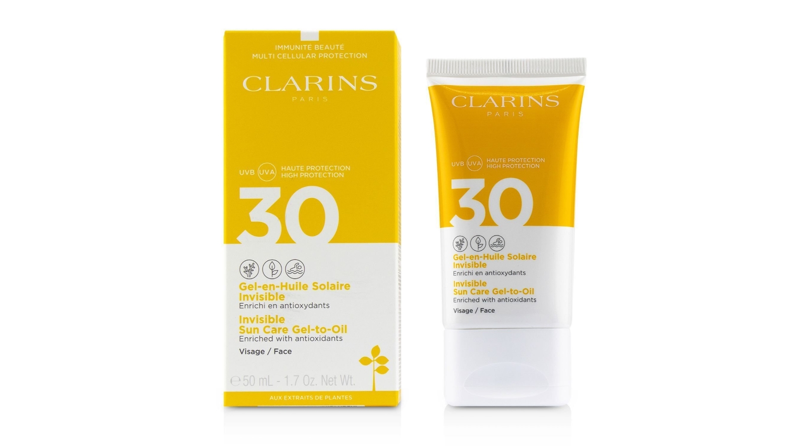 clarins suncare gel to oil spf 50