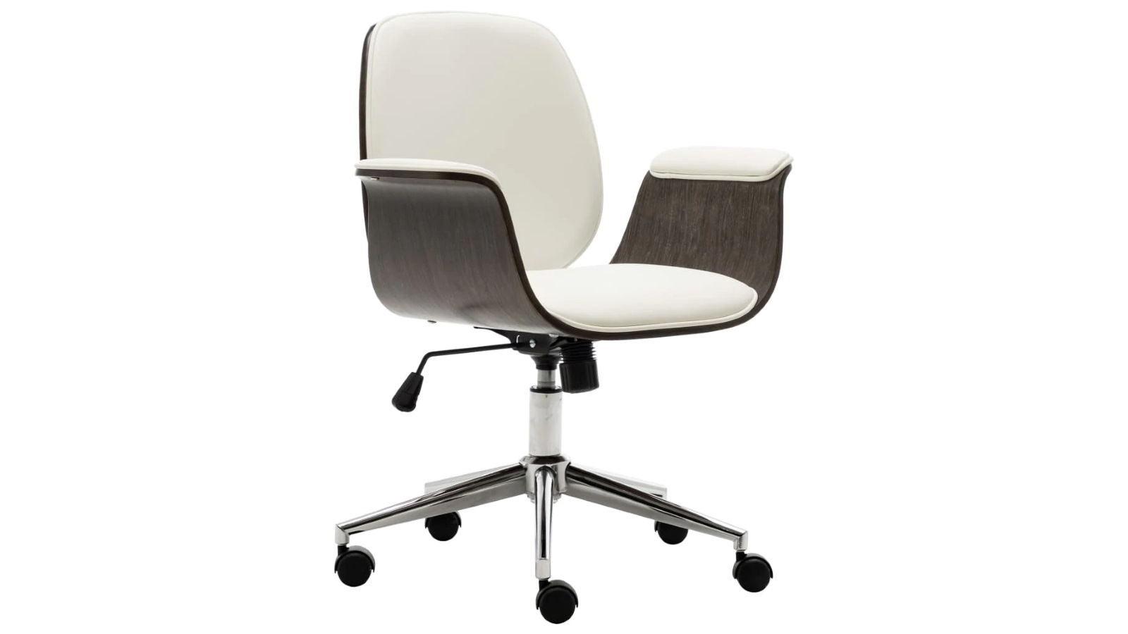 white wood bankers chair with arms