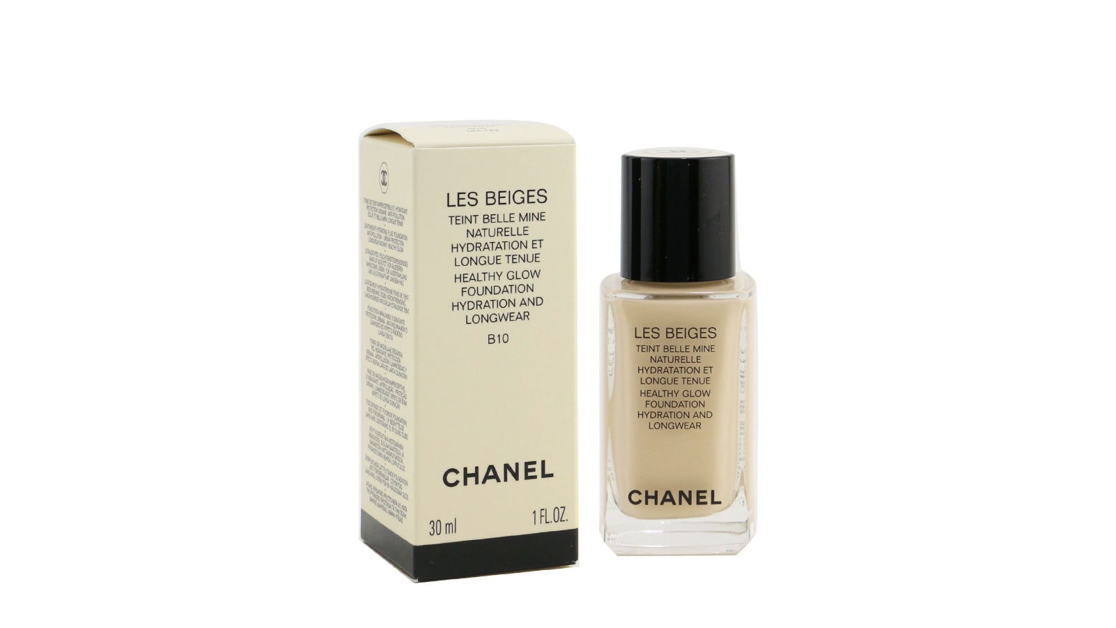 Buy Chanel Les Beiges Teint Belle Mine Naturelle Healthy Glow Hydration And  Longwear Foundation - # B10 -30ml/1oz | Harvey Norman AU