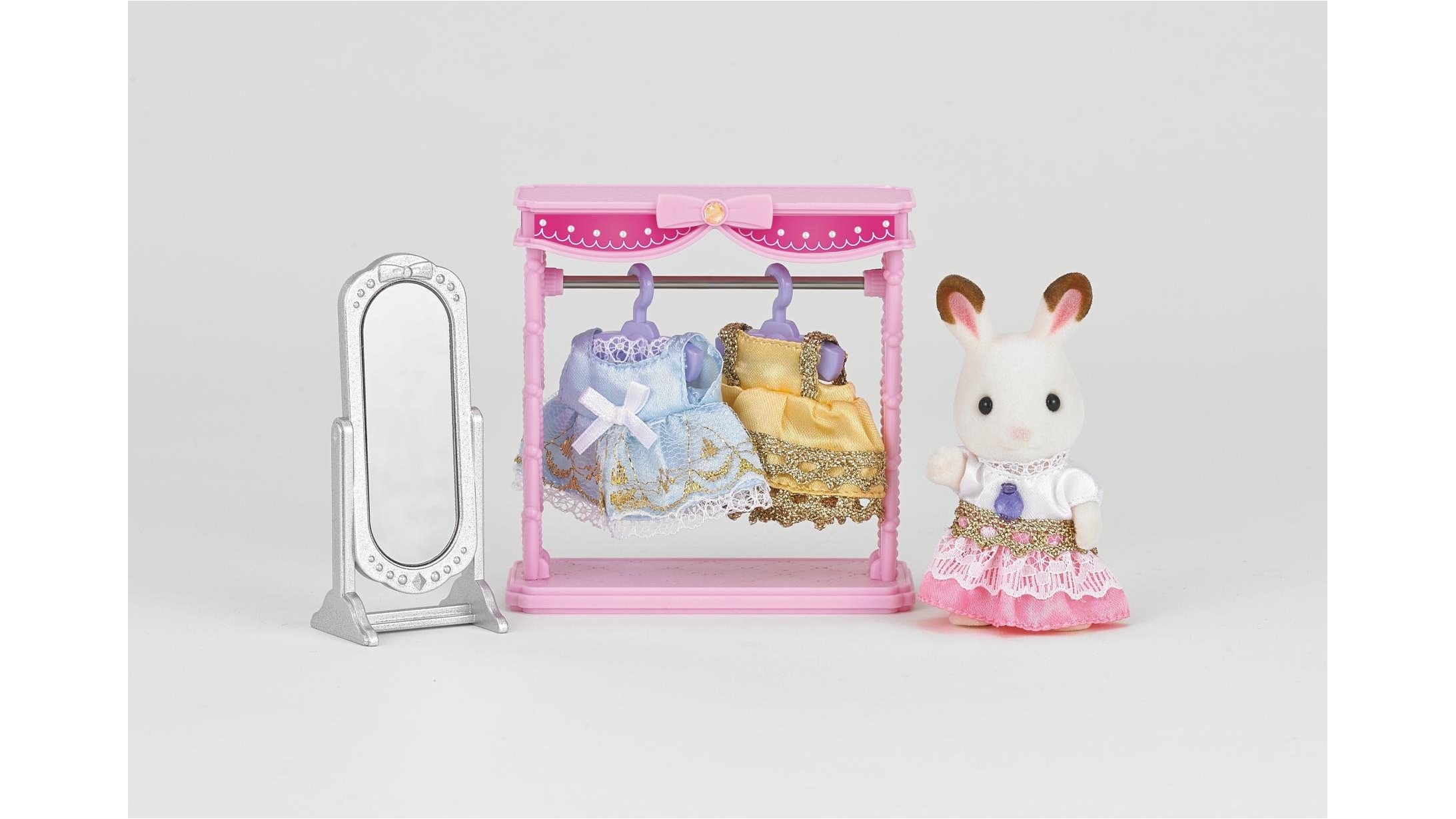 sylvanian families dressing area set