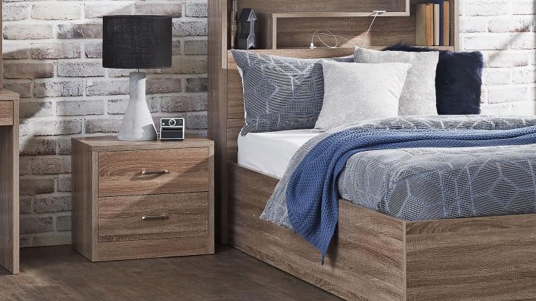 Buy Edge 2 Drawer Bedside Table Harvey Norman Au