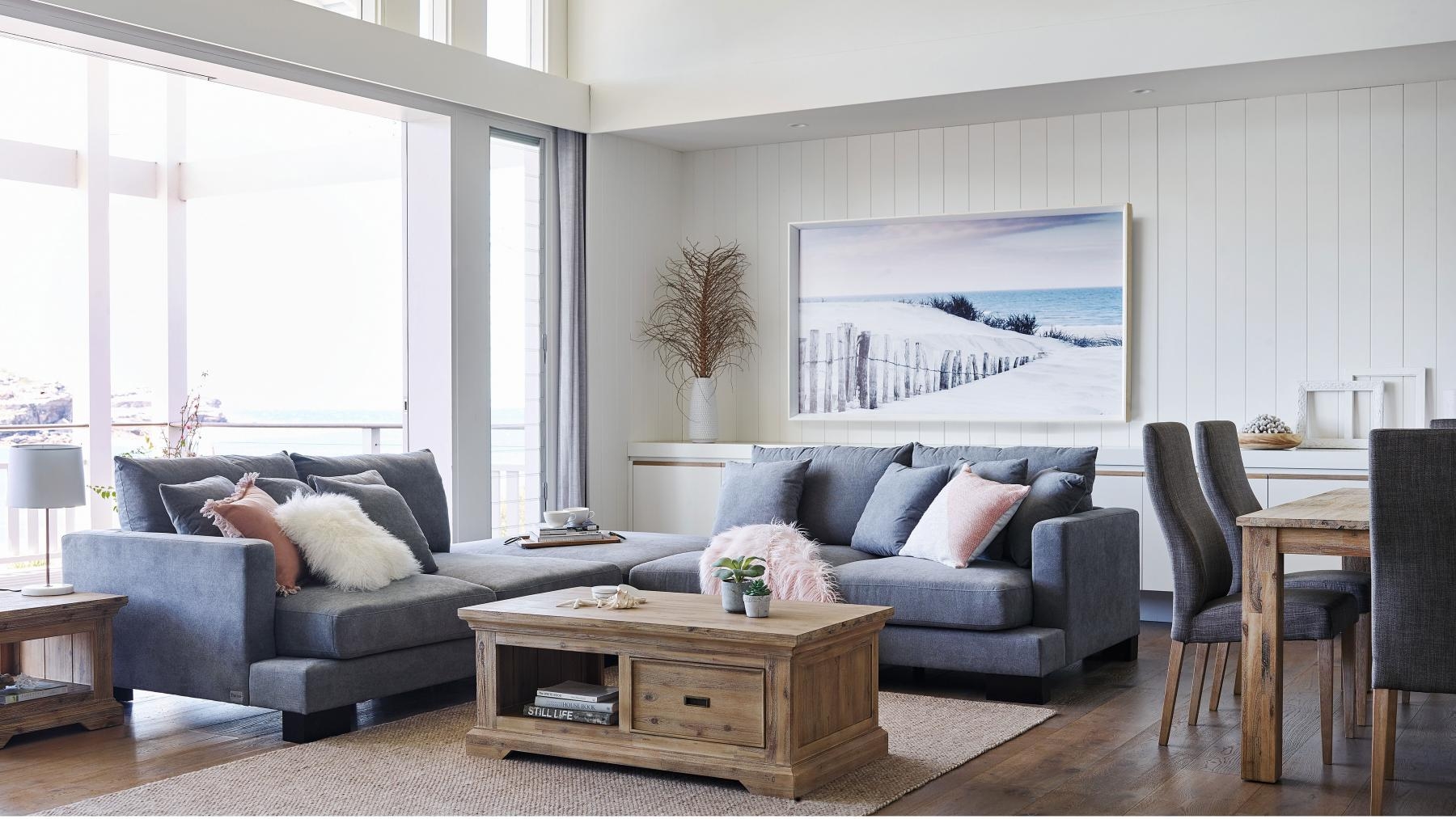 Buy Manhatten Fabric Modular Lounge Suite Harvey Norman Au