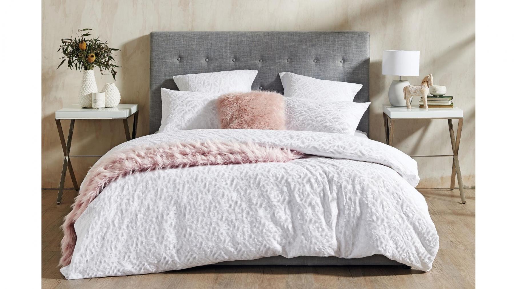 Buy Rumi White Quilt Cover Set Queen Harvey Norman Au