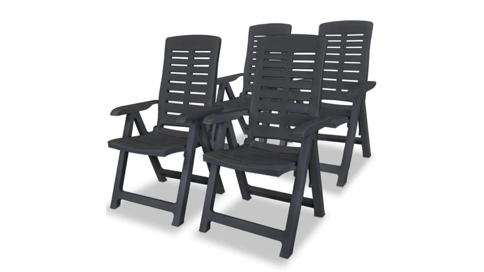 anthracite plastic garden chairs