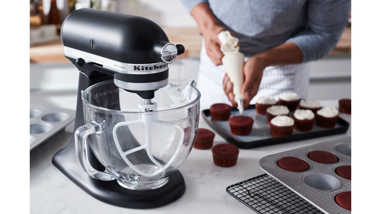kitchenaid hand mixer matte black
