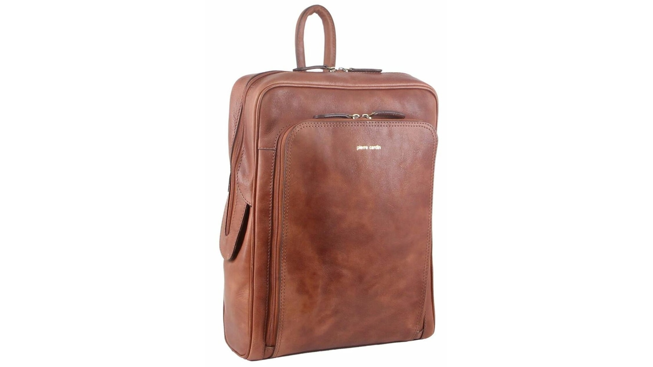 pierre cardin leather backpack