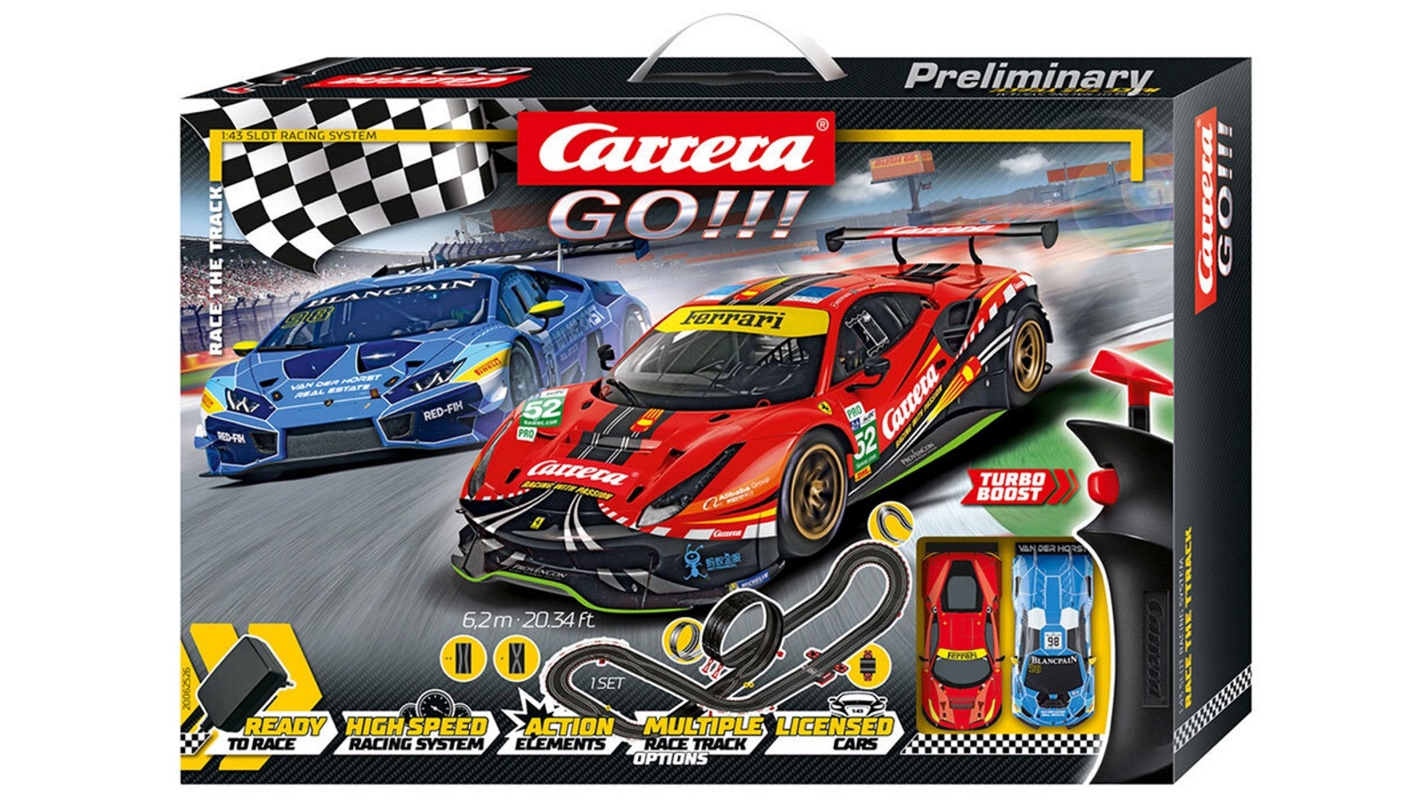 Buy Carrera Go! Race The Track 1:43 Slot Racing System | Harvey Norman AU