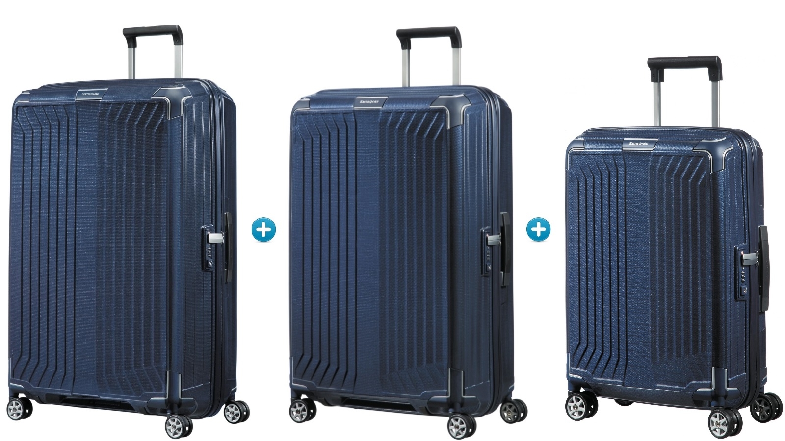 samsonite plastic suitcase