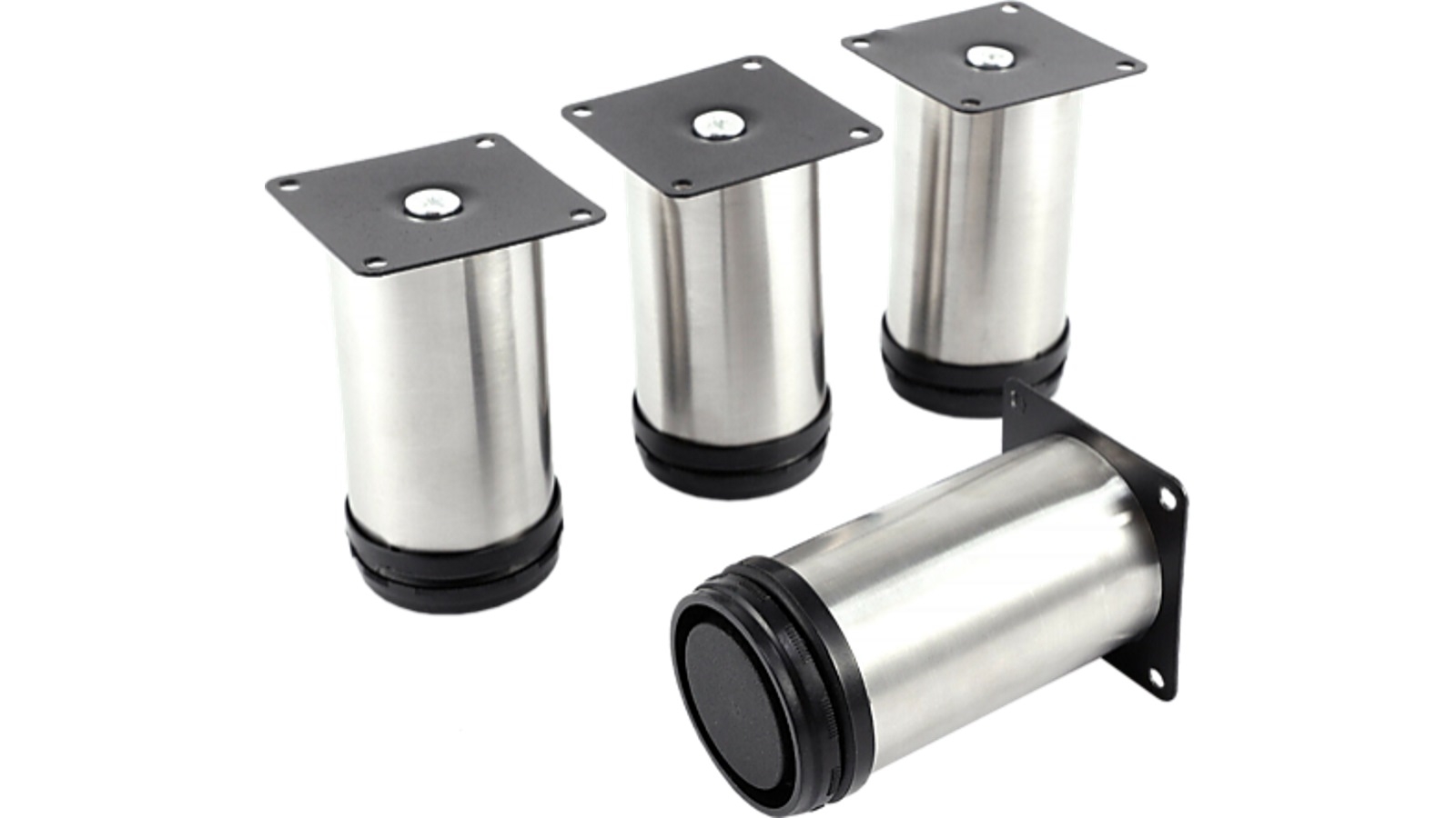 100mm Leg Pack, Adjustable Kitchen Legs X 4, Reinforced Plasti