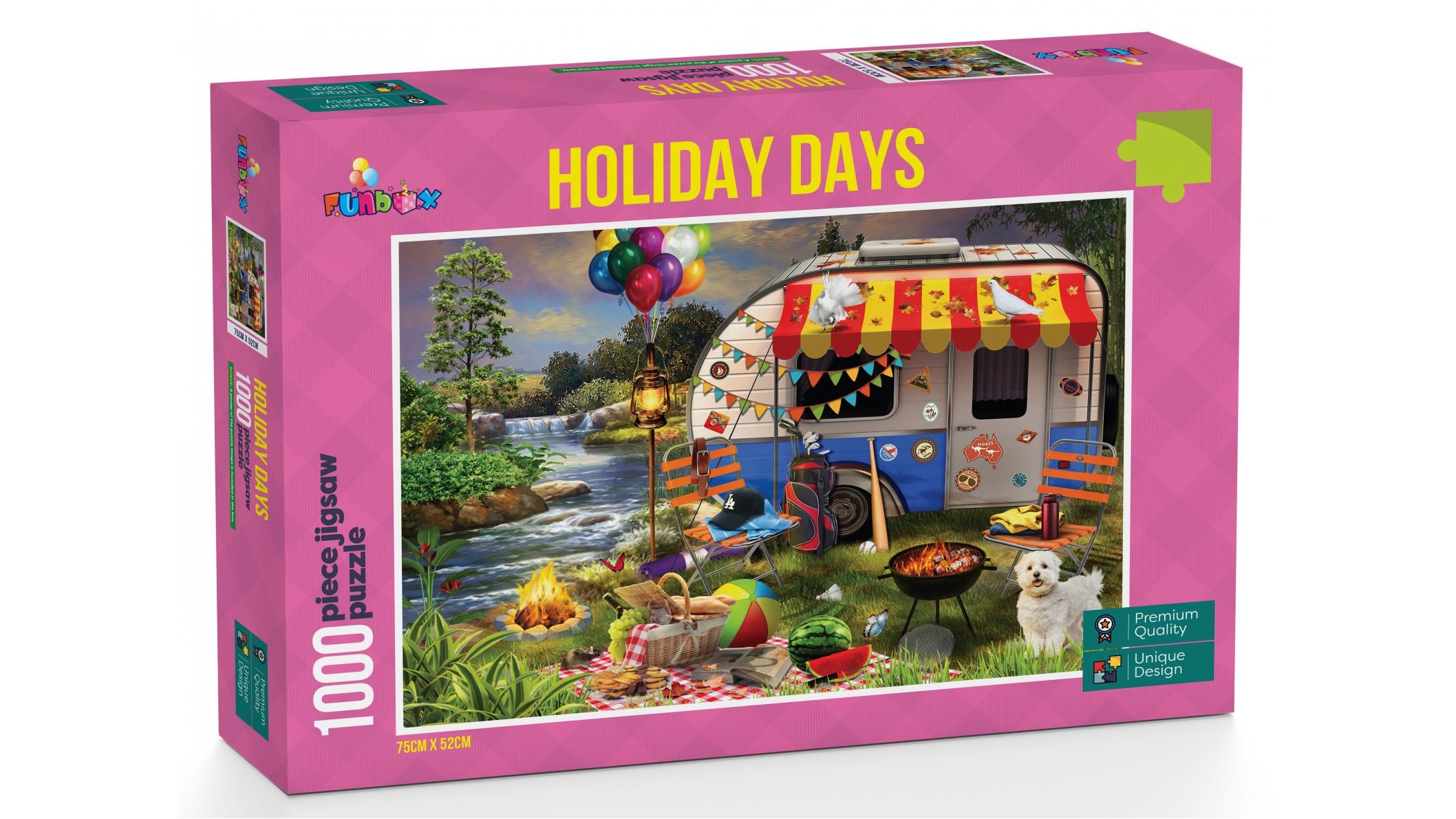 Buy Funbox Holiday Days Caravanning 1000 Piece Jigsaw Puzzle Harvey Norman Au