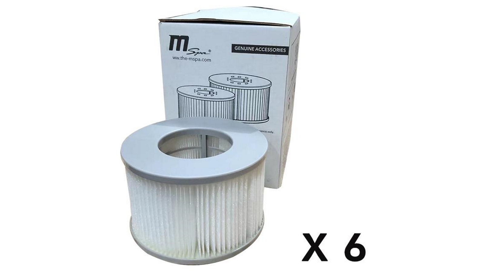 Mspa MSpa 2 x Replacement Filter Cartridges Hot Tubs Accessories 90 Pleats Fit White, 