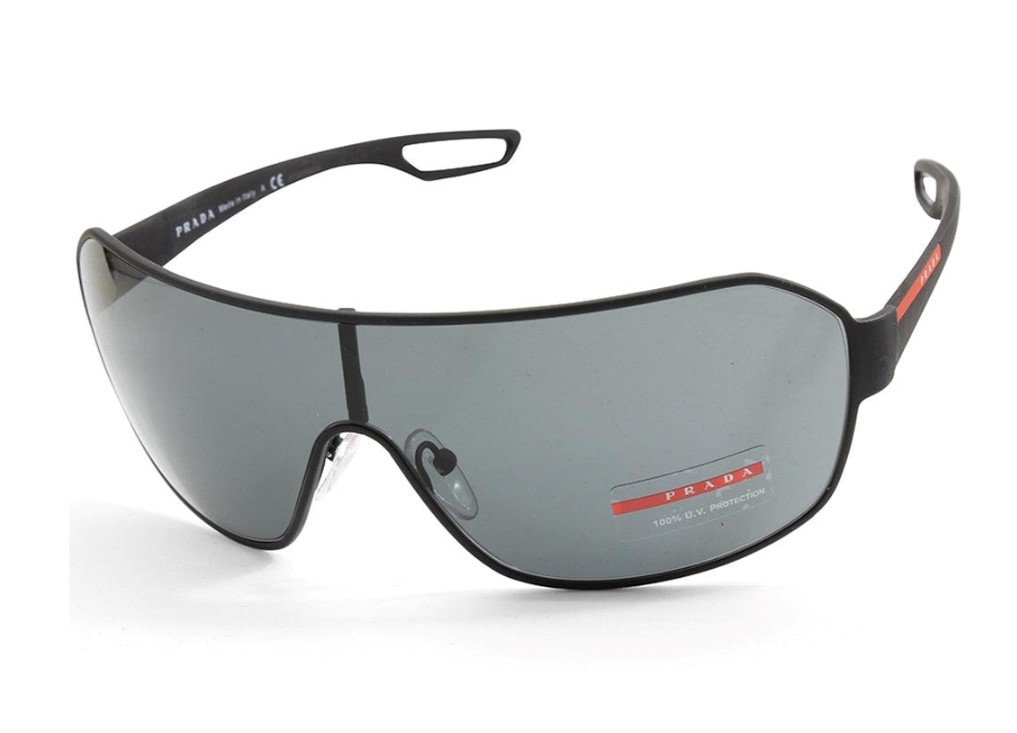 Buy Prada Sport PS 52QS DG01A1 Matte Black Rubber/Grey Shield Sunglasses |  Harvey Norman AU