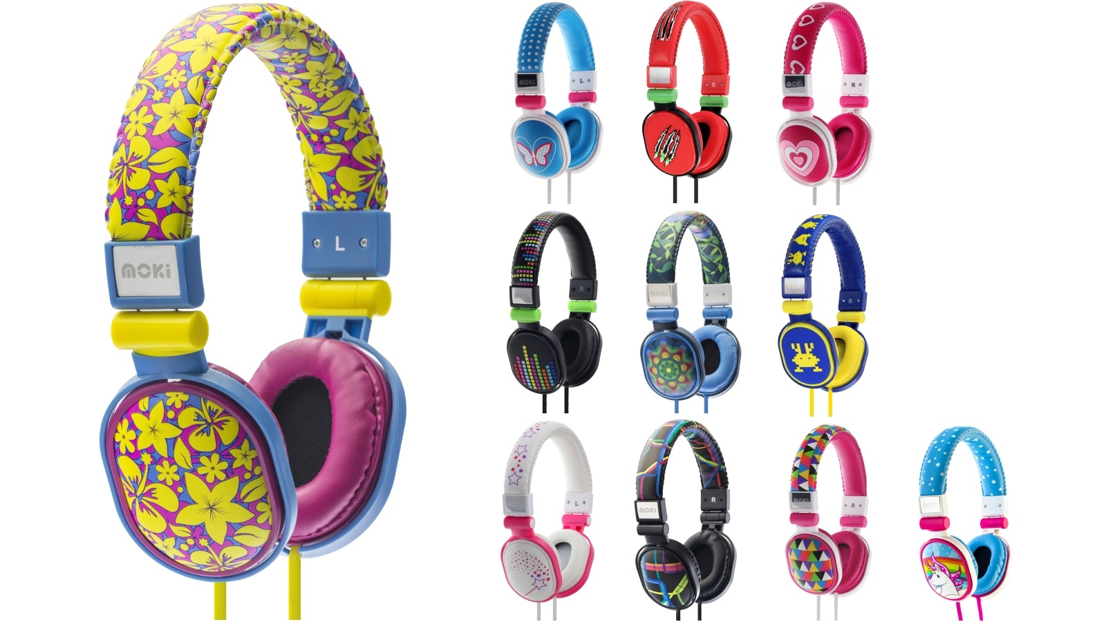 moki poppers unicorn wired headphones