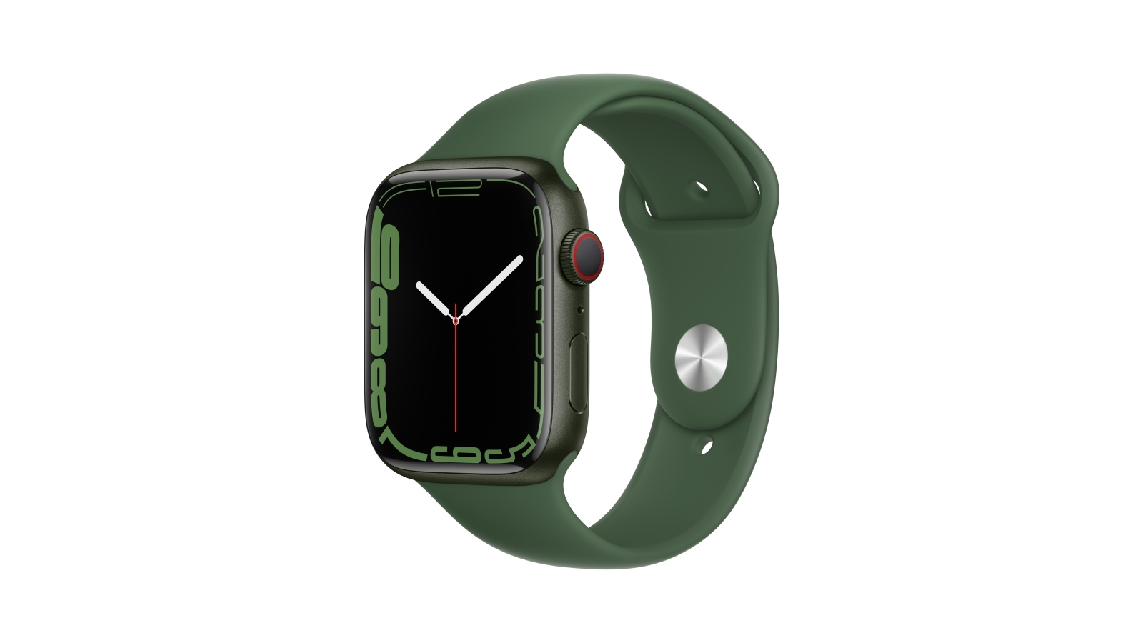 Buy Apple Watch Series 7 45mm Green Aluminium Case with Clover Sport Band -  GPS + Cellular | Harvey Norman AU