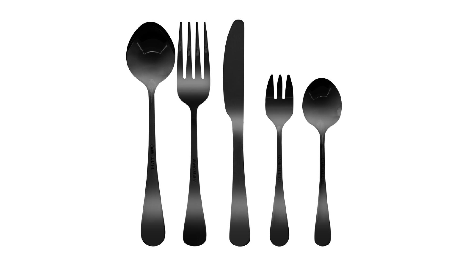 Buy Toque 30-Piece Stainless Steel Cutlery Set Travel - Black | Harvey  Norman AU