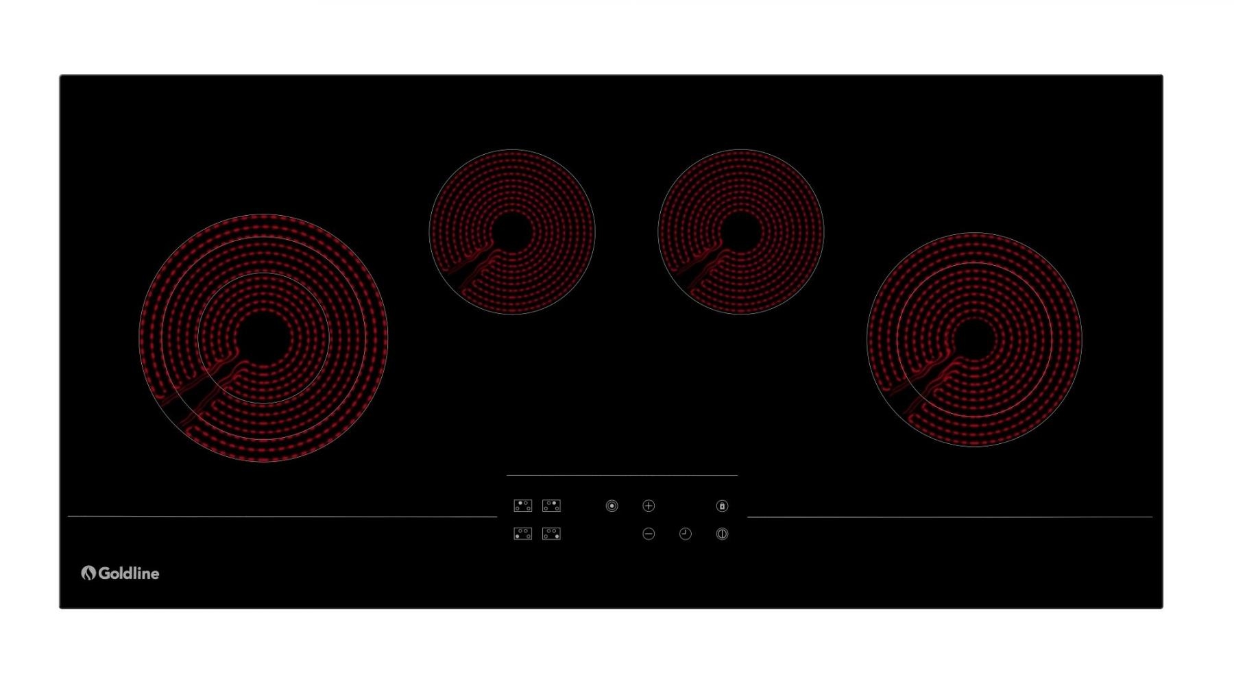 Buy Goldline 900mm 4 Zone Touch Control Electric Cooktop Harvey