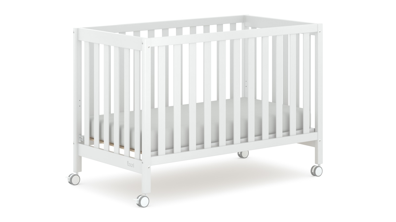 white compact cot