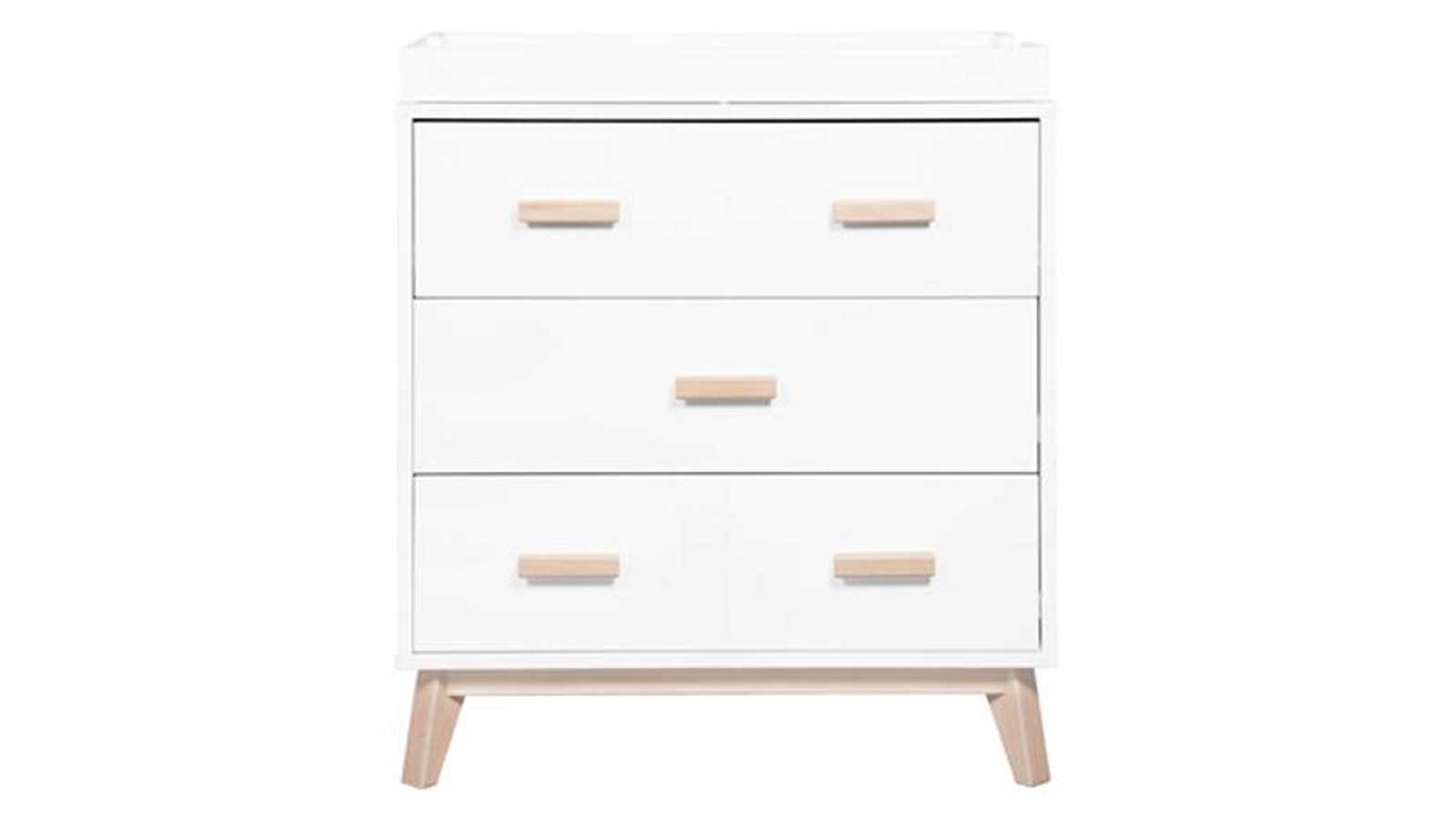 Buy Babyletto Scoot 3 Drawer Dresser Changer White Washed