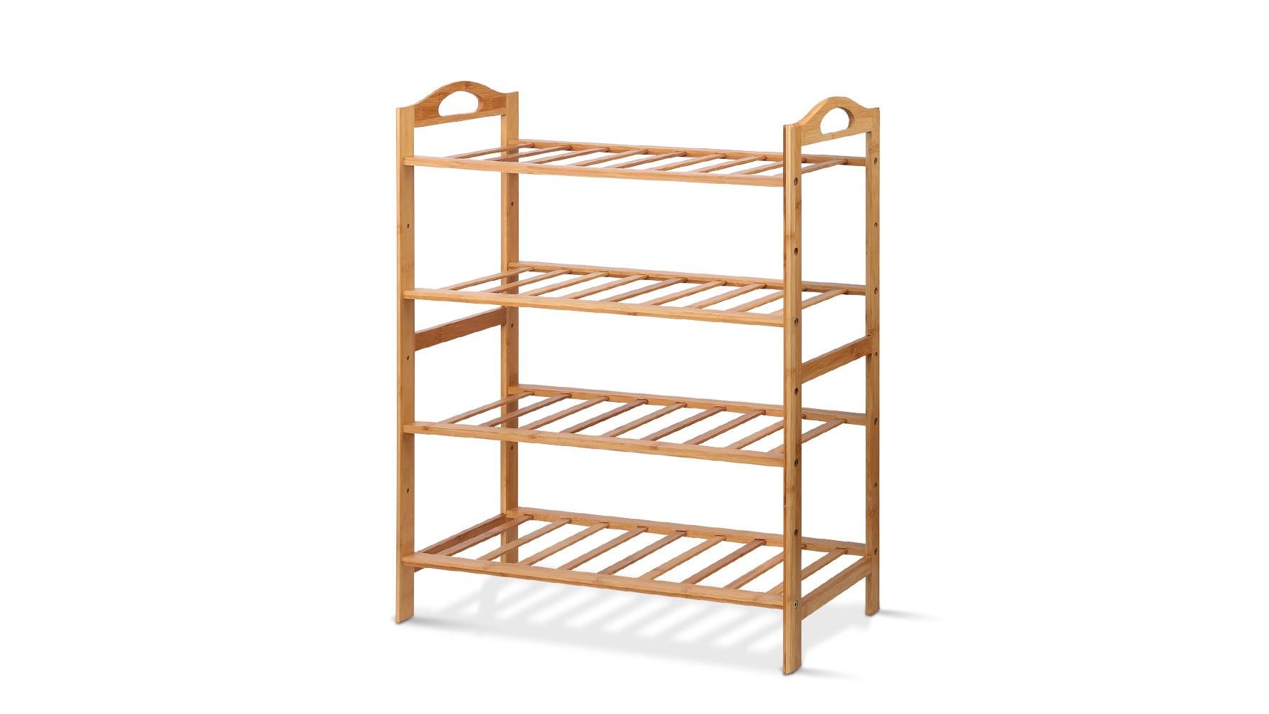 Buy Artiss 4 Tiers Bamboo Shoe Rack Shelf Natural Harvey Norman Au