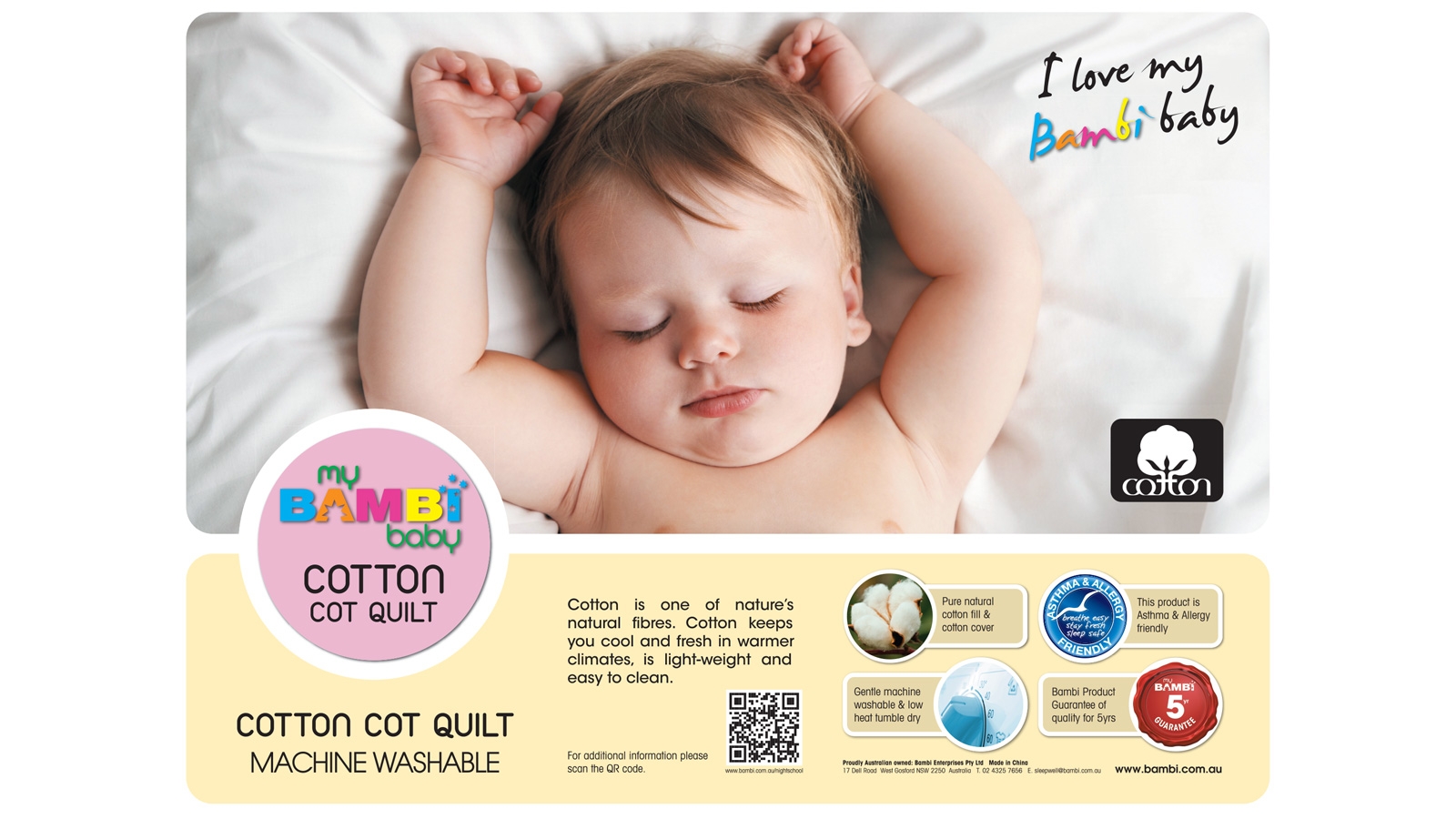 Buy My Bambi Baby Cotton Cot Quilt Harvey Norman Au
