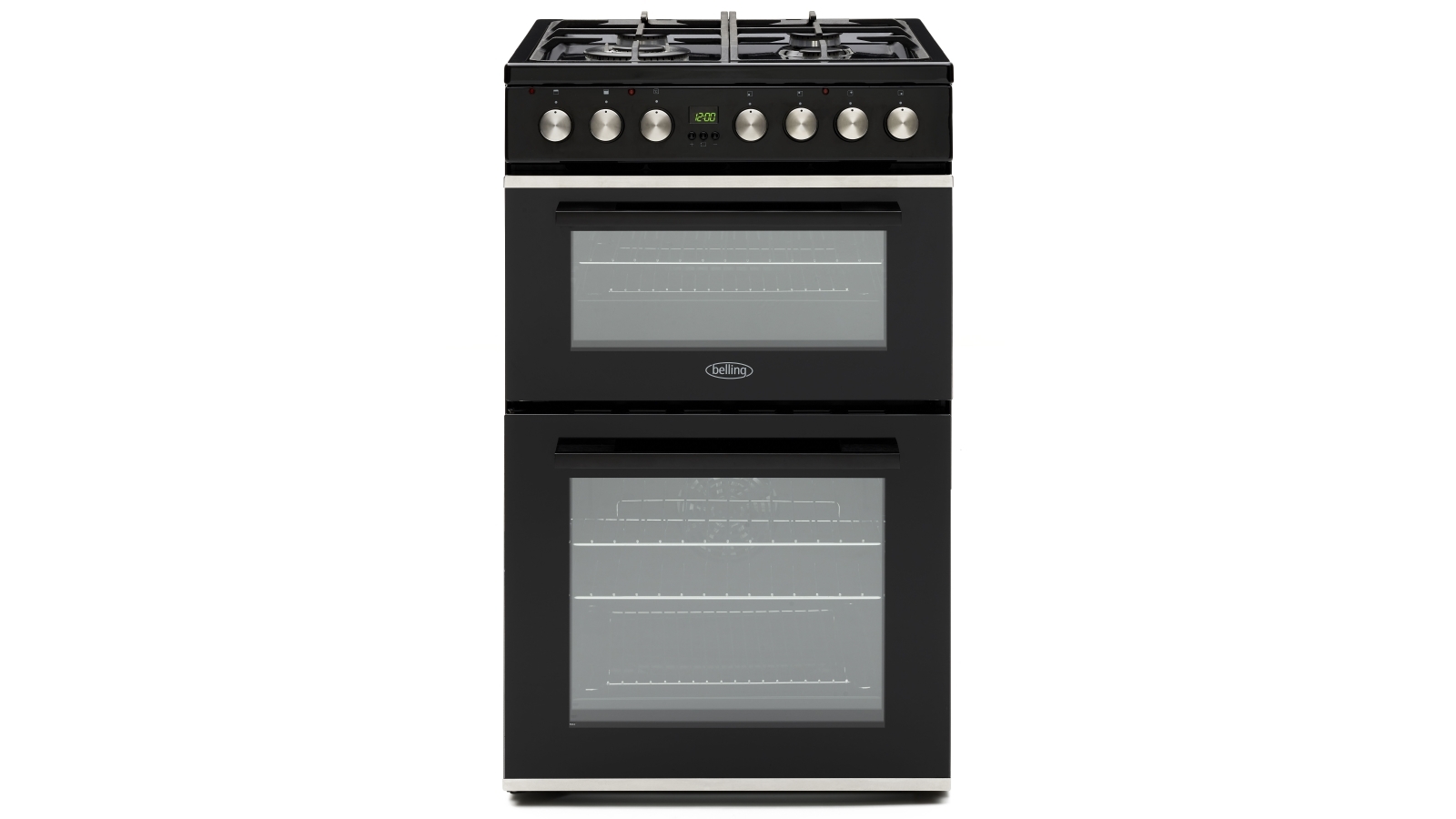 belling double oven black