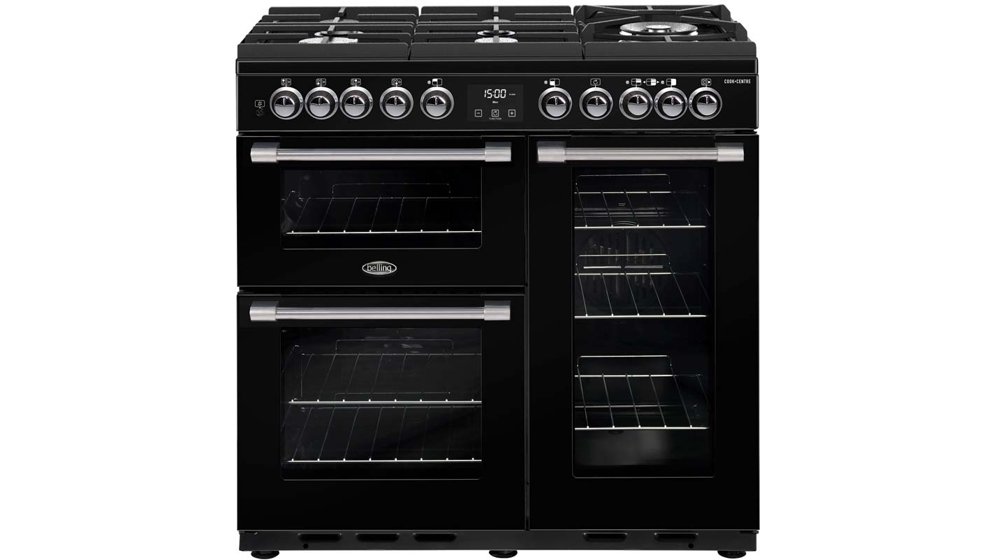 belling 900mm cookcentre deluxe dual fuel range cooker reviews