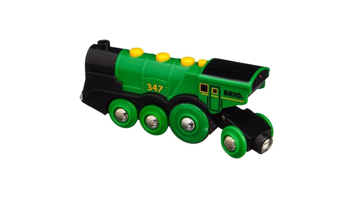 big green action locomotive