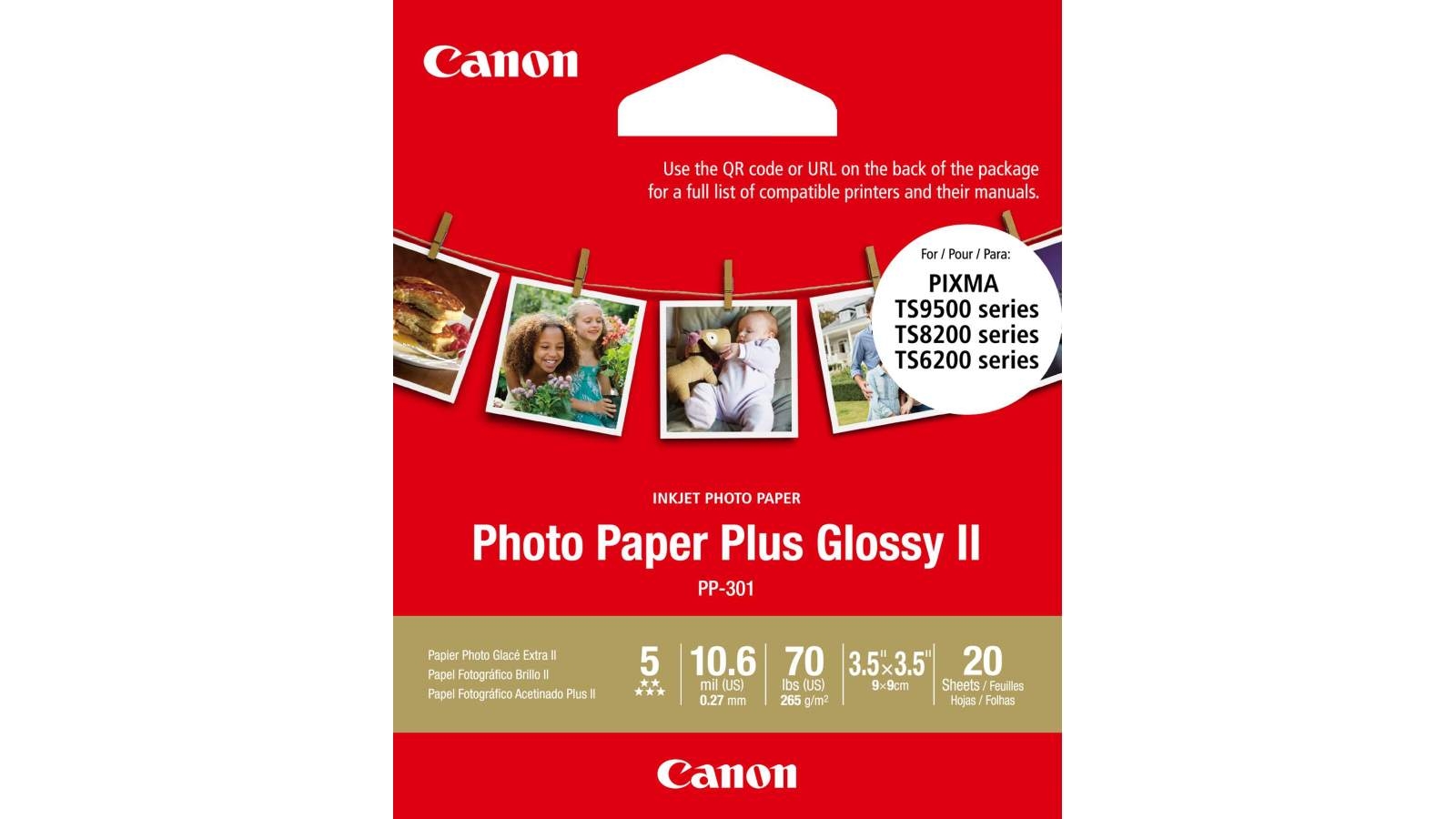 Buy Canon Sheets 3 5x3 5 Inch Plus Glossy Ii Square Photo Paper Harvey Norman Au