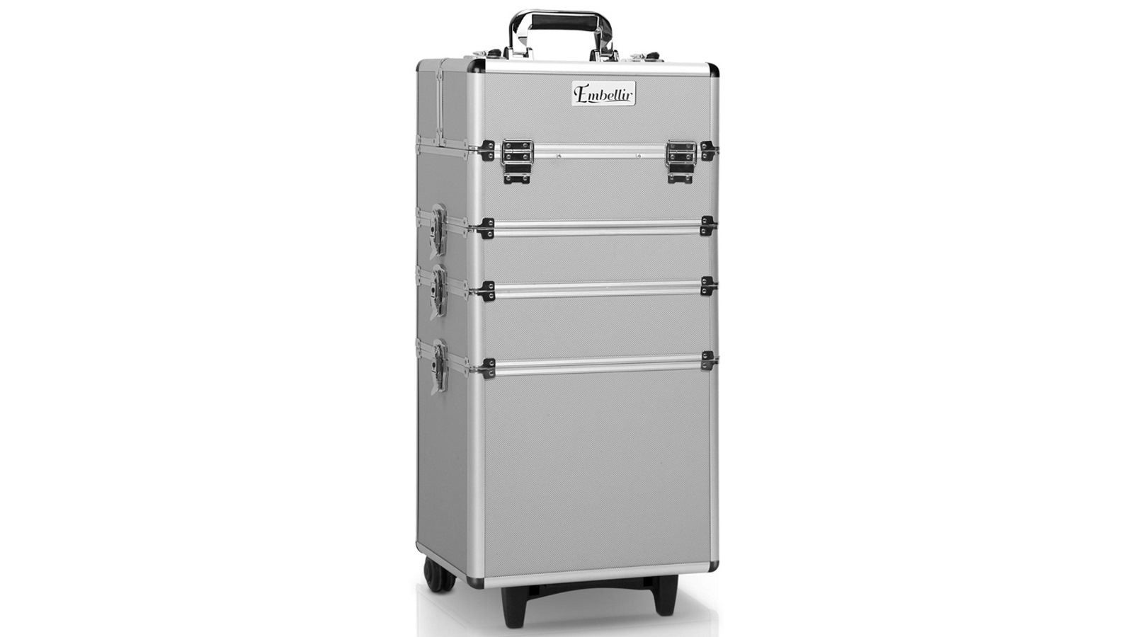 silver makeup trolley