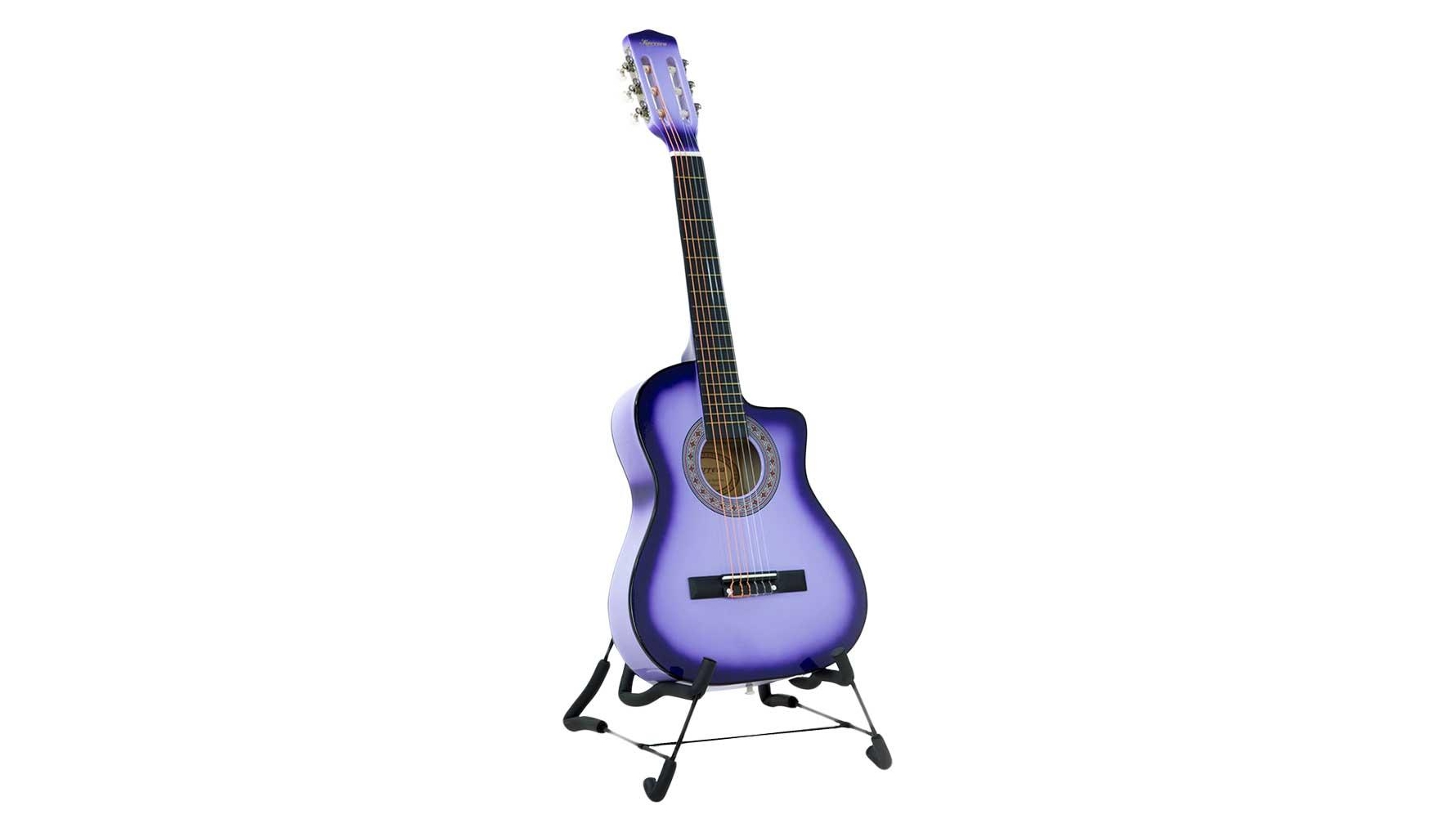 38 In Acoustic Guitar - Buy 38 Inch Cutaway Acoustic Guitar Purple Harvey Norman Au