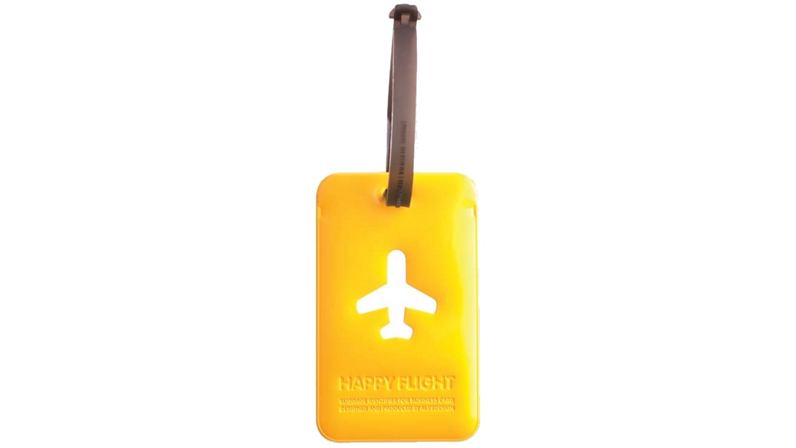 yellow luggage tags