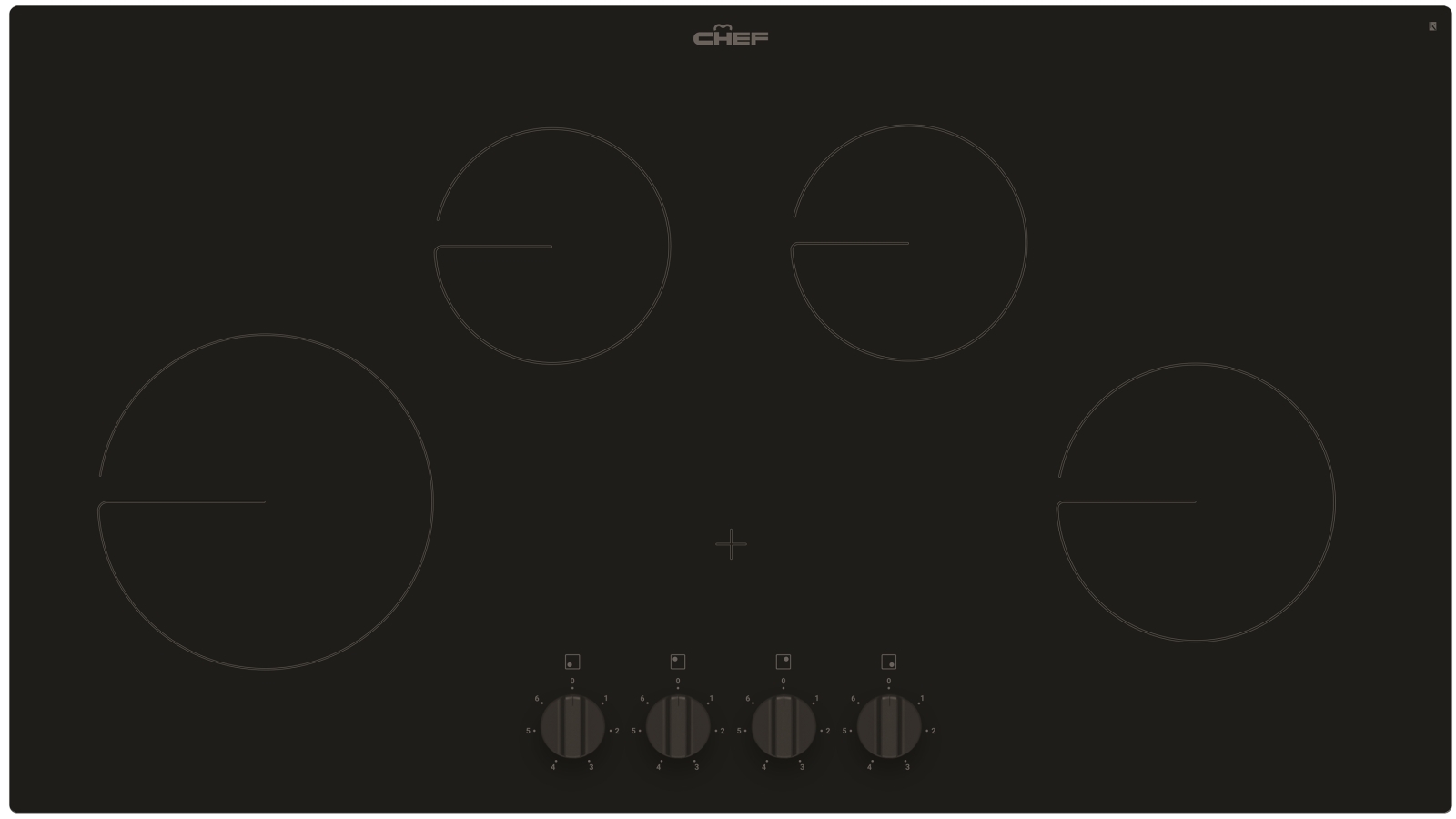 chef 90cm electric cooktop