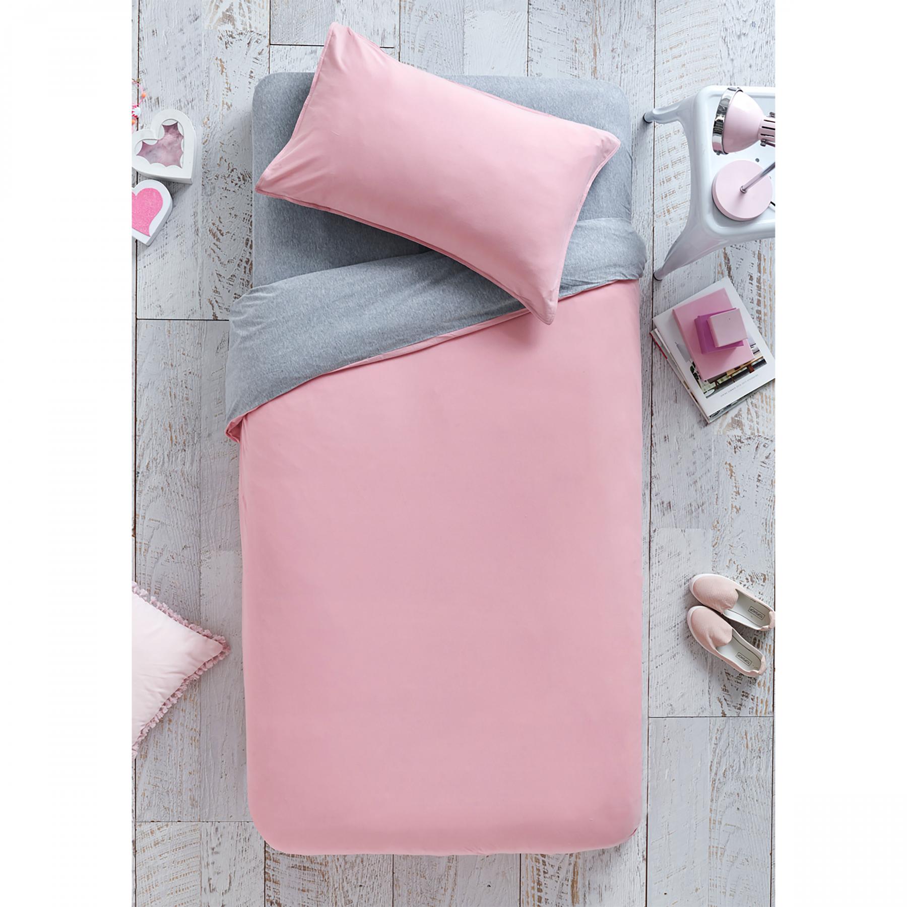 pink single quilt cover