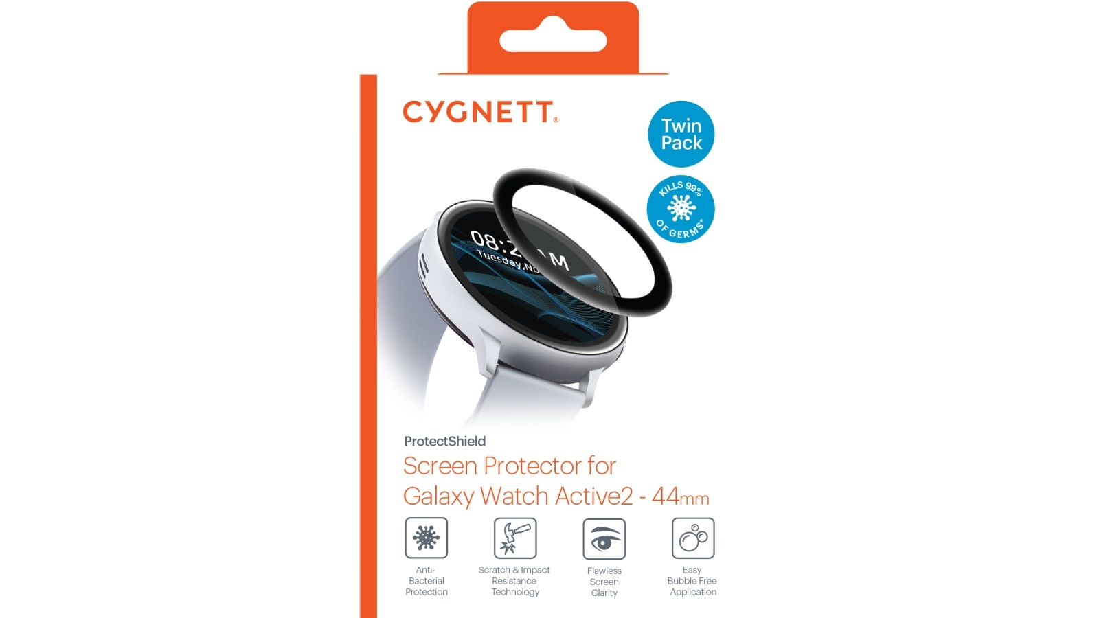 Buy Cygnett ProtectShield Twin Pack Screen Protector for Galaxy Watch  Active2 44mm | Harvey Norman AU