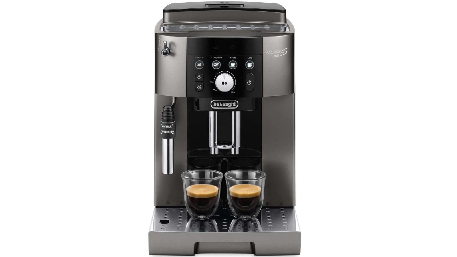 nicht schroot Doodt Buy DeLonghi Magnifica S Smart Semi-Automatic Coffee Machine - Titanium |  Harvey Norman AU