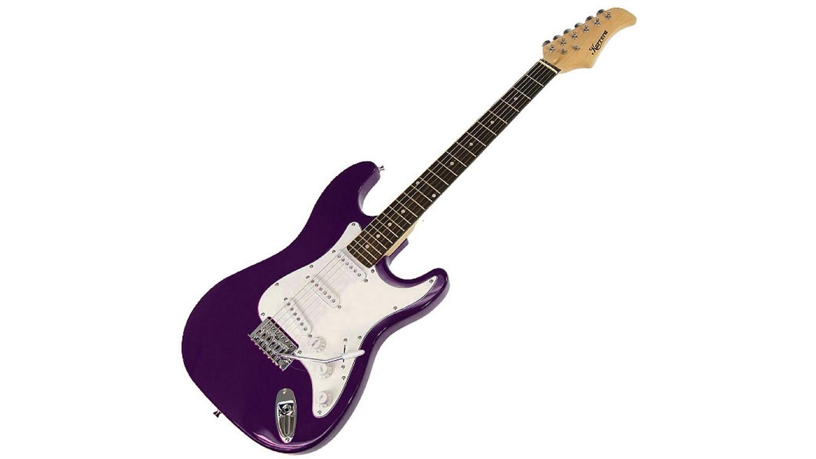 purple fender guitar